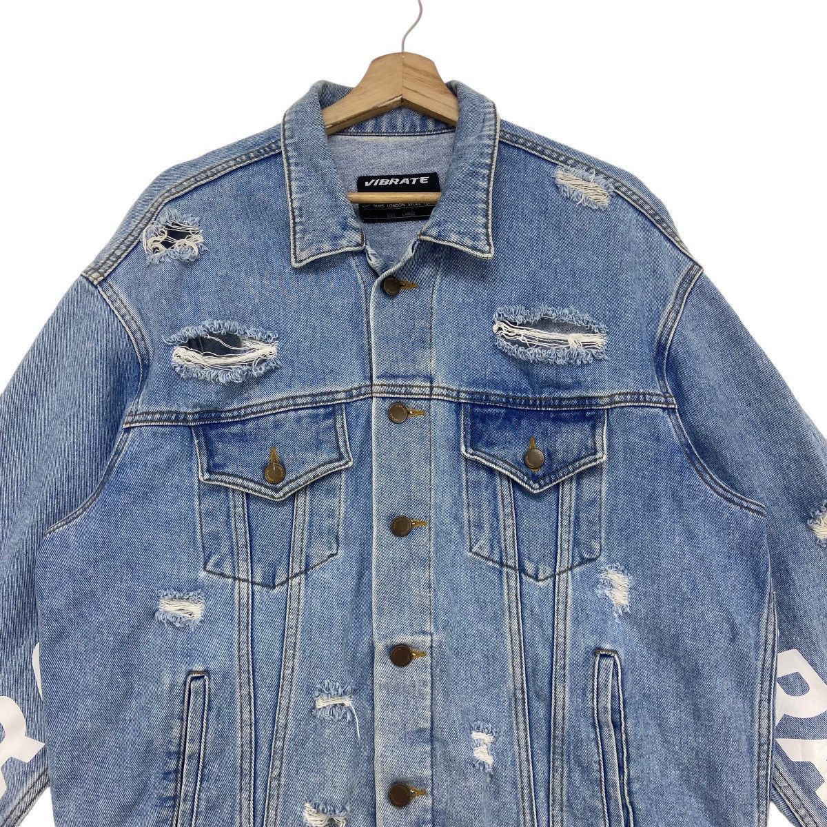 Japanese Brand Japanese Brand Vibrate Street Fashion Distressed Denim Size US M / EU 48-50 / 2 - 2 Thumbnail