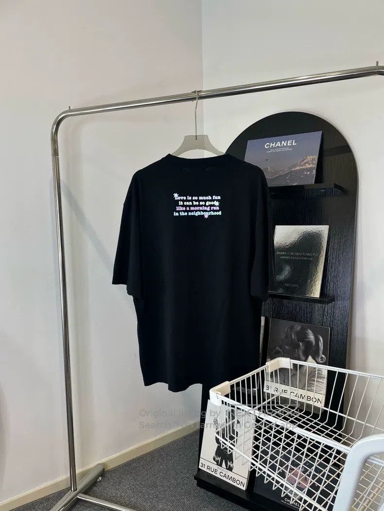 Balenciaga Balenciaga Letter Printed Pattern Black Short Sleeve T-Shi Size US S / EU 44-46 / 1 - 2 Thumbnail