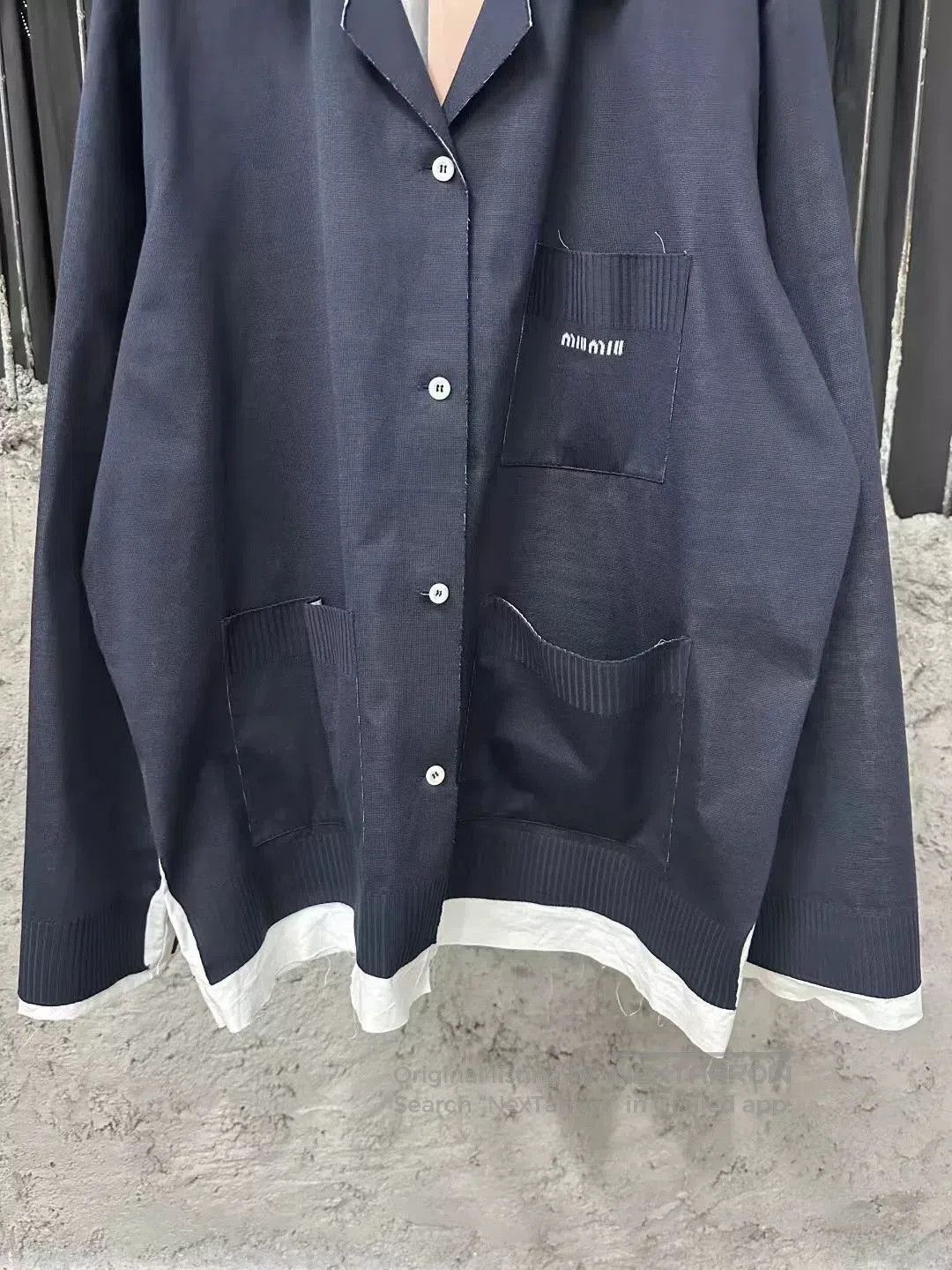 Miu Miu miu miu navy knit jacket. Size M / US 6-8 / IT 42-44 - 4 Thumbnail