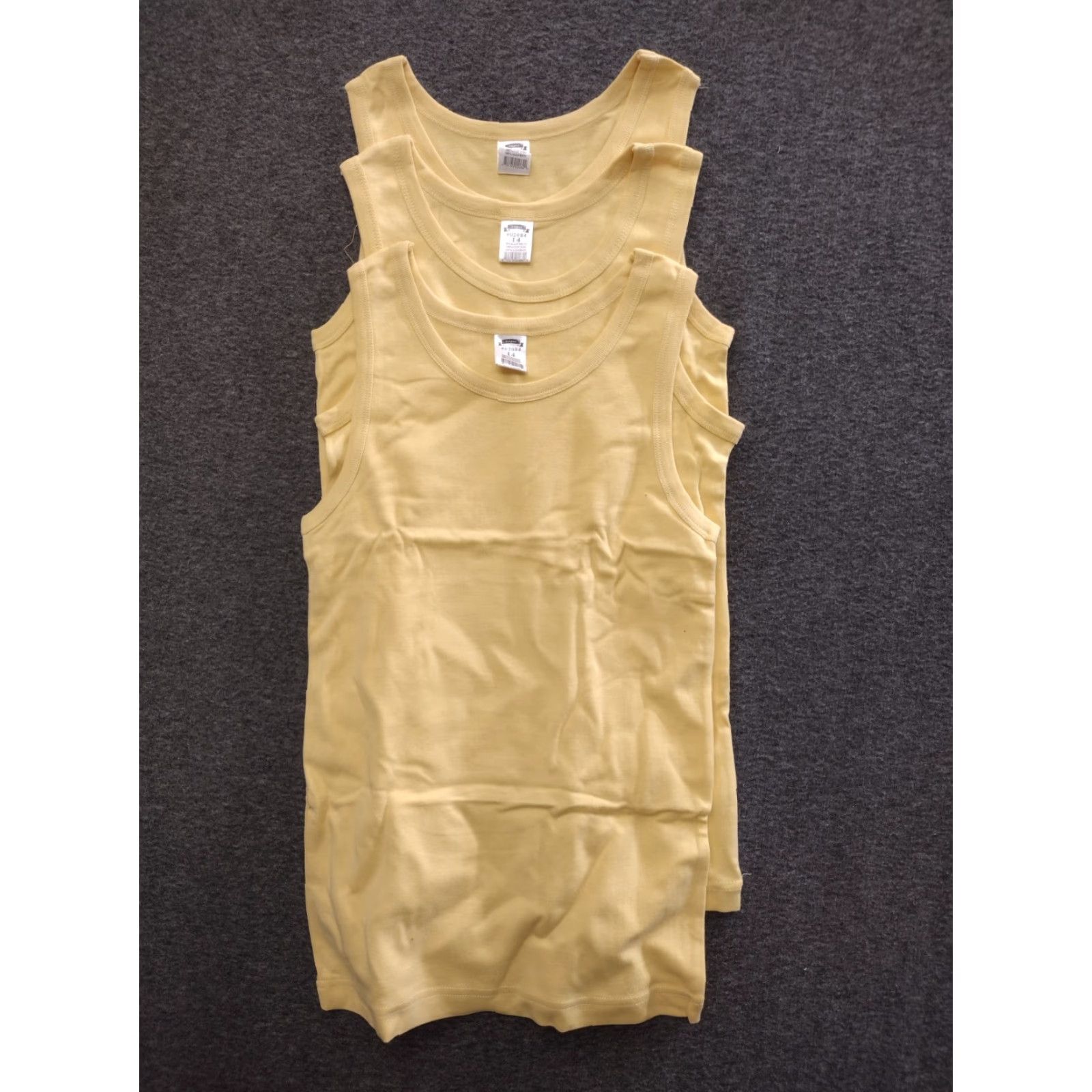 Superga Super Tank Top Women's 100% Cotton Sleeveless Tank Yellow Size 14 3-Pack Casual Everyday Basic Shirt Womens Size XL / US 12-14 / IT 48-50 - 2 Thumbnail