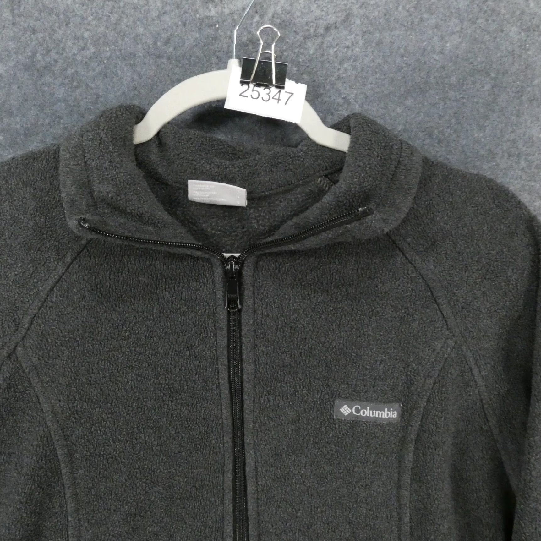 Logo 7 Columbia Jacket Womens Large Gray Zip Up Fleece Pockets Logo Size L / US 10 / IT 46 - 2 Thumbnail