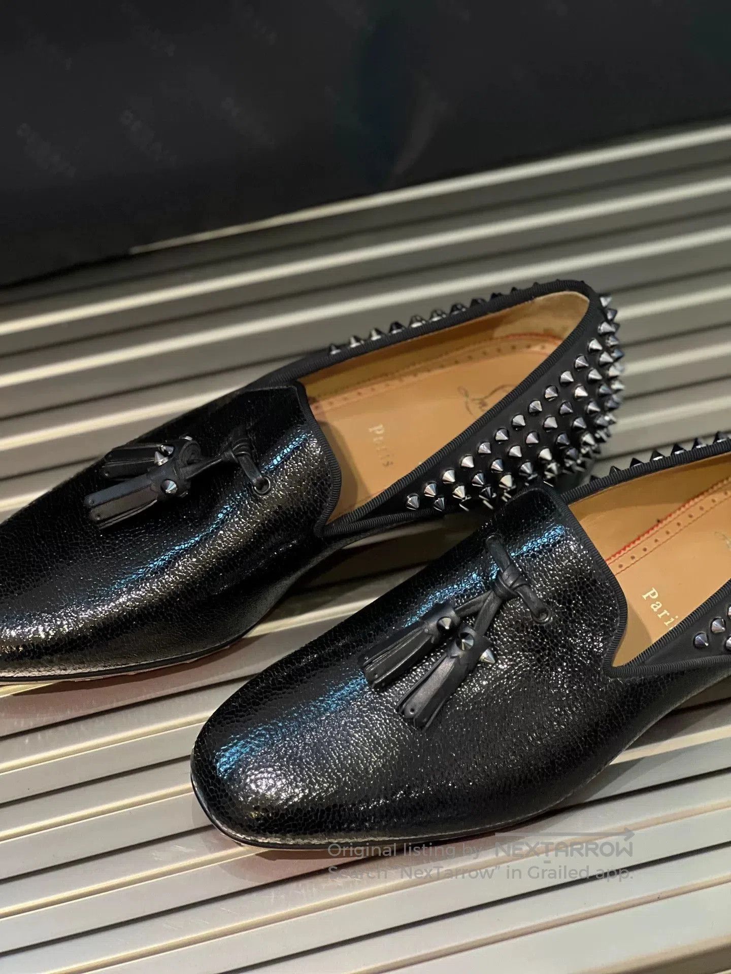 Christian Louboutin Christian Louboutin Men's Studded Loafers. Size US 7.5 / EU 40-41 - 1 Thumbnail
