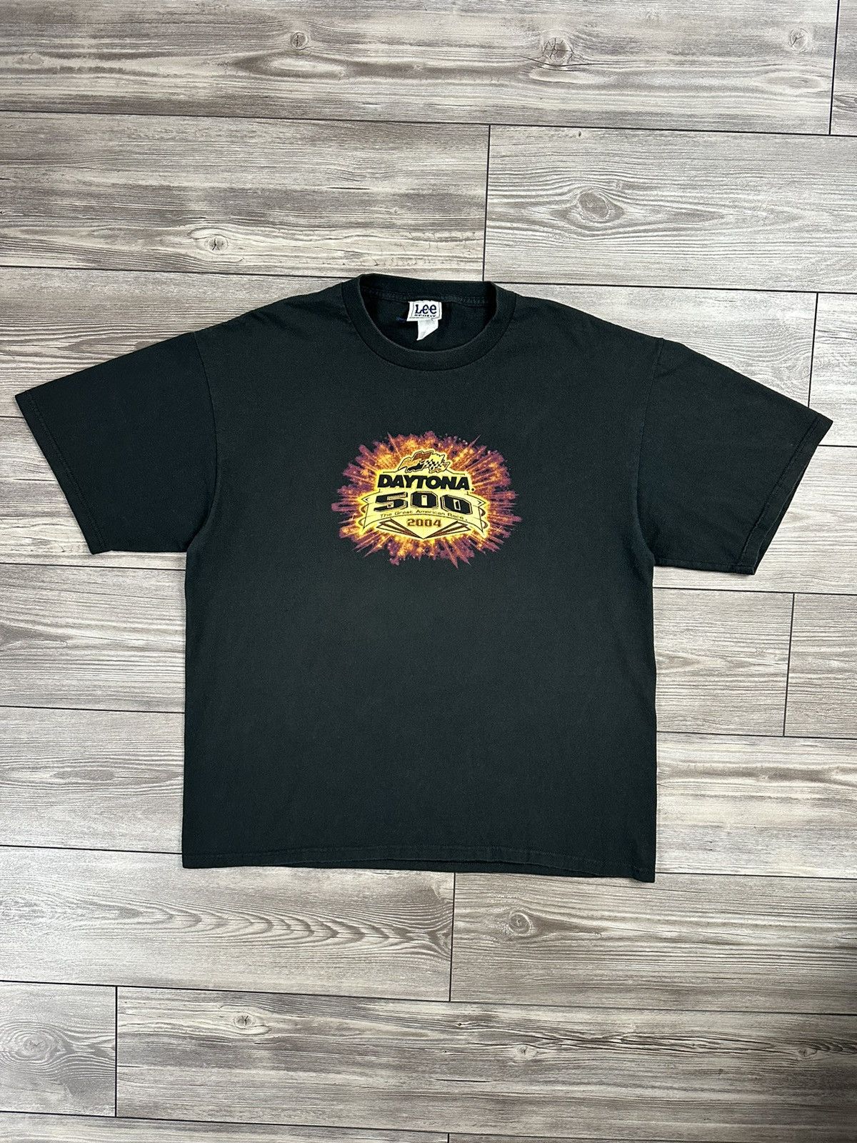 NASCAR × Vintage Y2K Daytona 500 Nascar Lee Sport T Shirt Size US XL / EU 56 / 4 - 1 Thumbnail