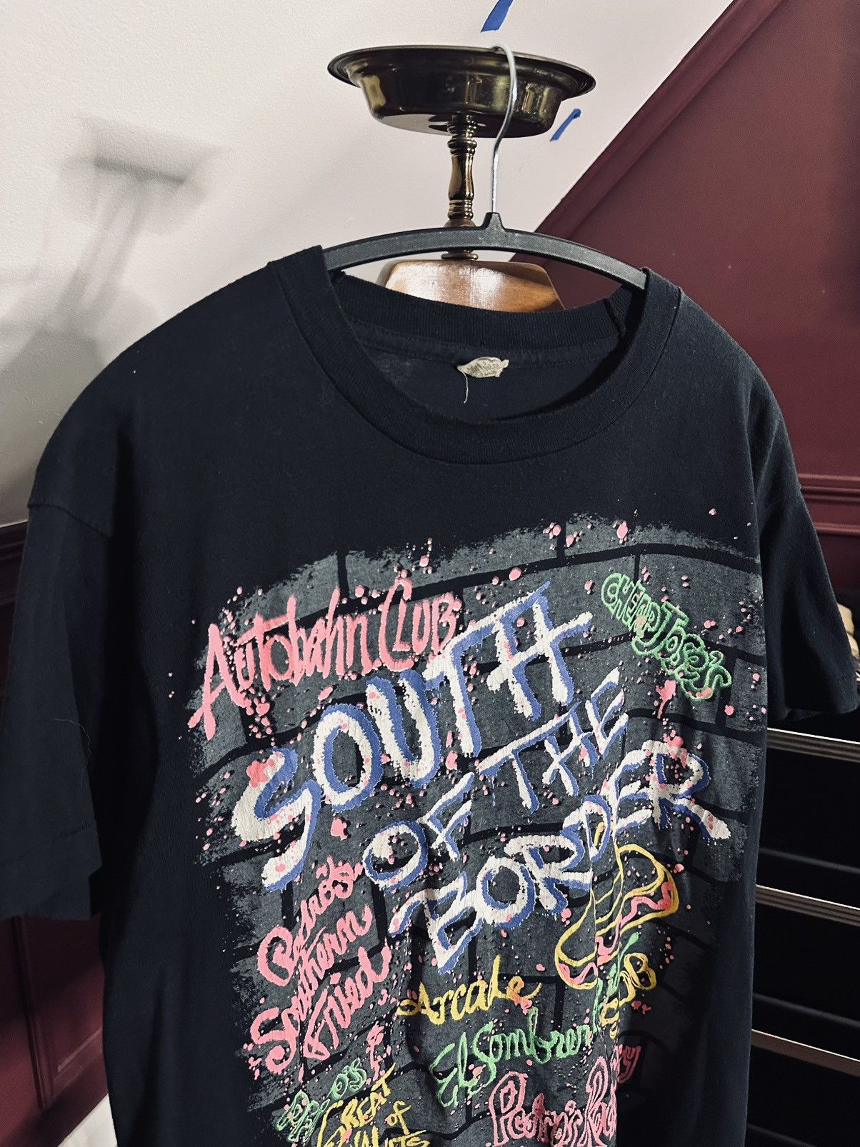 Vintage SOUTH OF THE BORDER 90s single stitch Screen Stars t-shirt Size US L / EU 52-54 / 3 - 2 Thumbnail