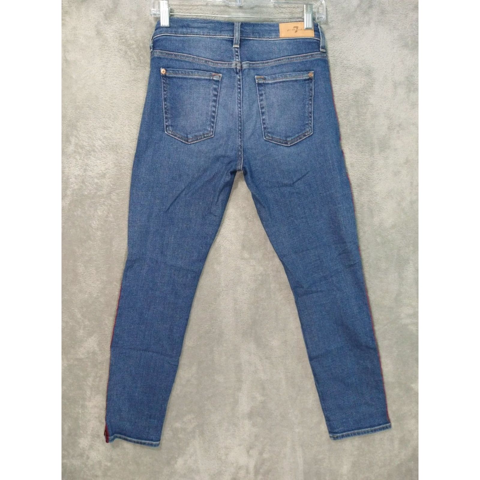 7 For All Mankind 7 For All Mankind Roxanne Jeans Womens 26 Blue Denim Ankle Stretch 7 For All Mankind Roxanne Size 26" / US 2 / IT 38 - 2 Thumbnail