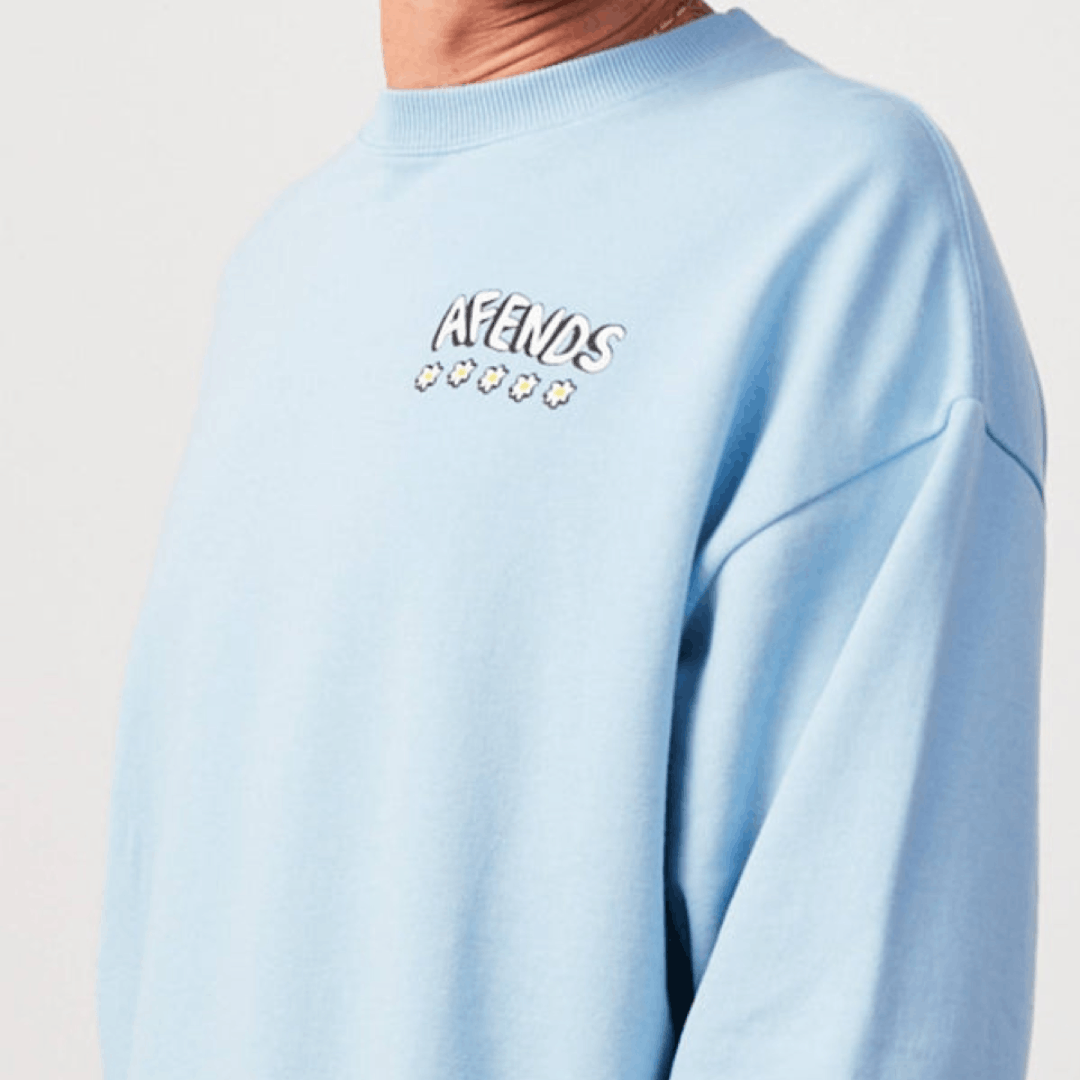 Afends BNWT Afends - Flowers - Recycled Crew Neck Sweatshirt Medium Size US M / EU 48-50 / 2 - 13 Thumbnail