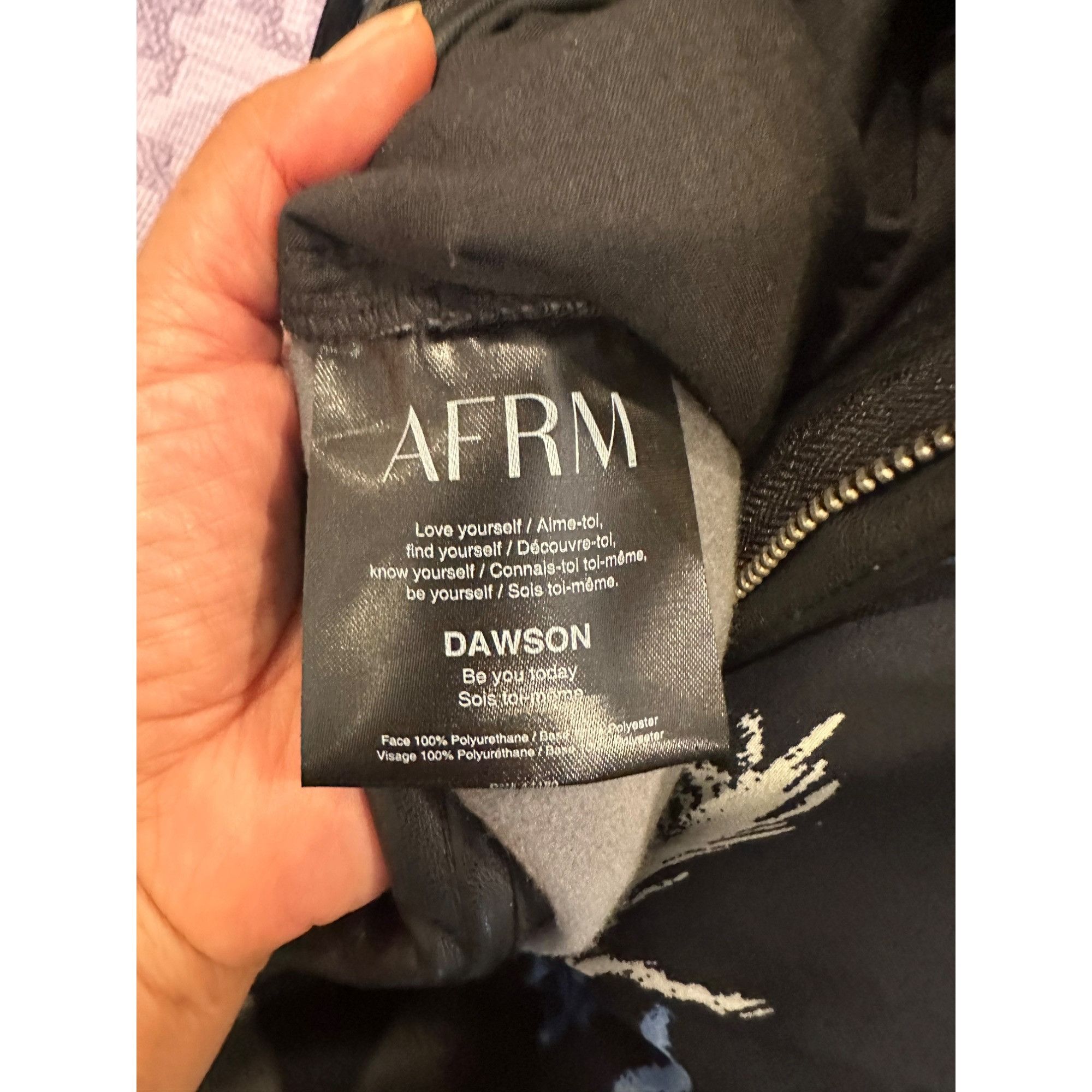 Other ✨AFRM Dawson Women's Faux Leather Wide Leg Black Pants Size Size 27" / US 4 / IT 40 - 3 Thumbnail