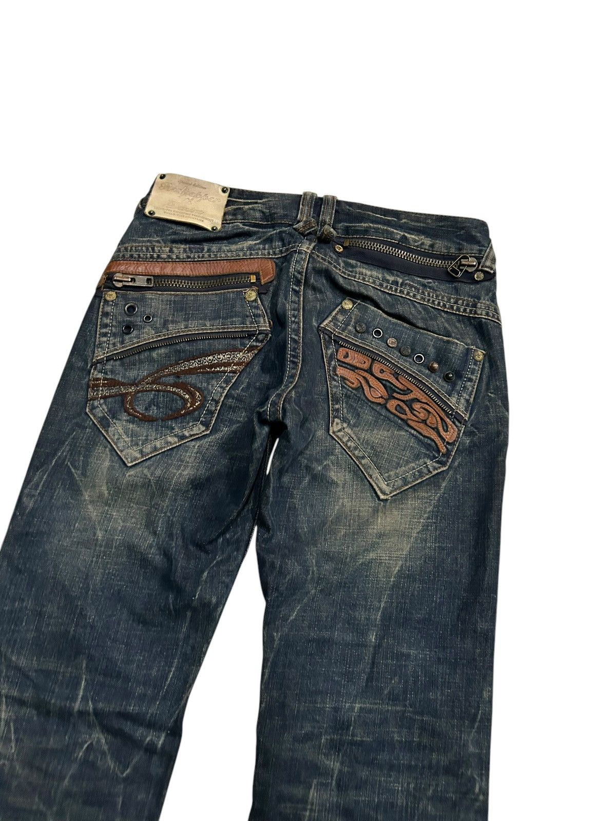 Japanese Brand × Kapital × Vintage Flare Red Papper Japan Punk Bondage Style Denim ☠️🎌 Size US 30 / EU 46 - 6 Thumbnail