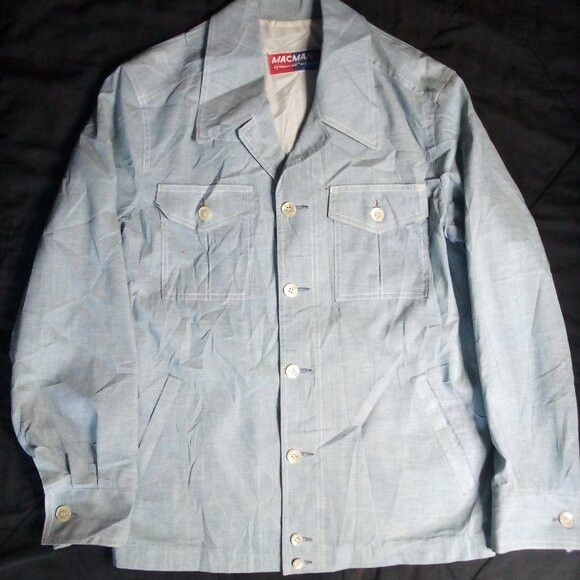 Other Vintage MacMan Manchester Chambray 4 Pocket Work Wear Shirt Size US L / EU 52-54 / 3 - 2 Thumbnail