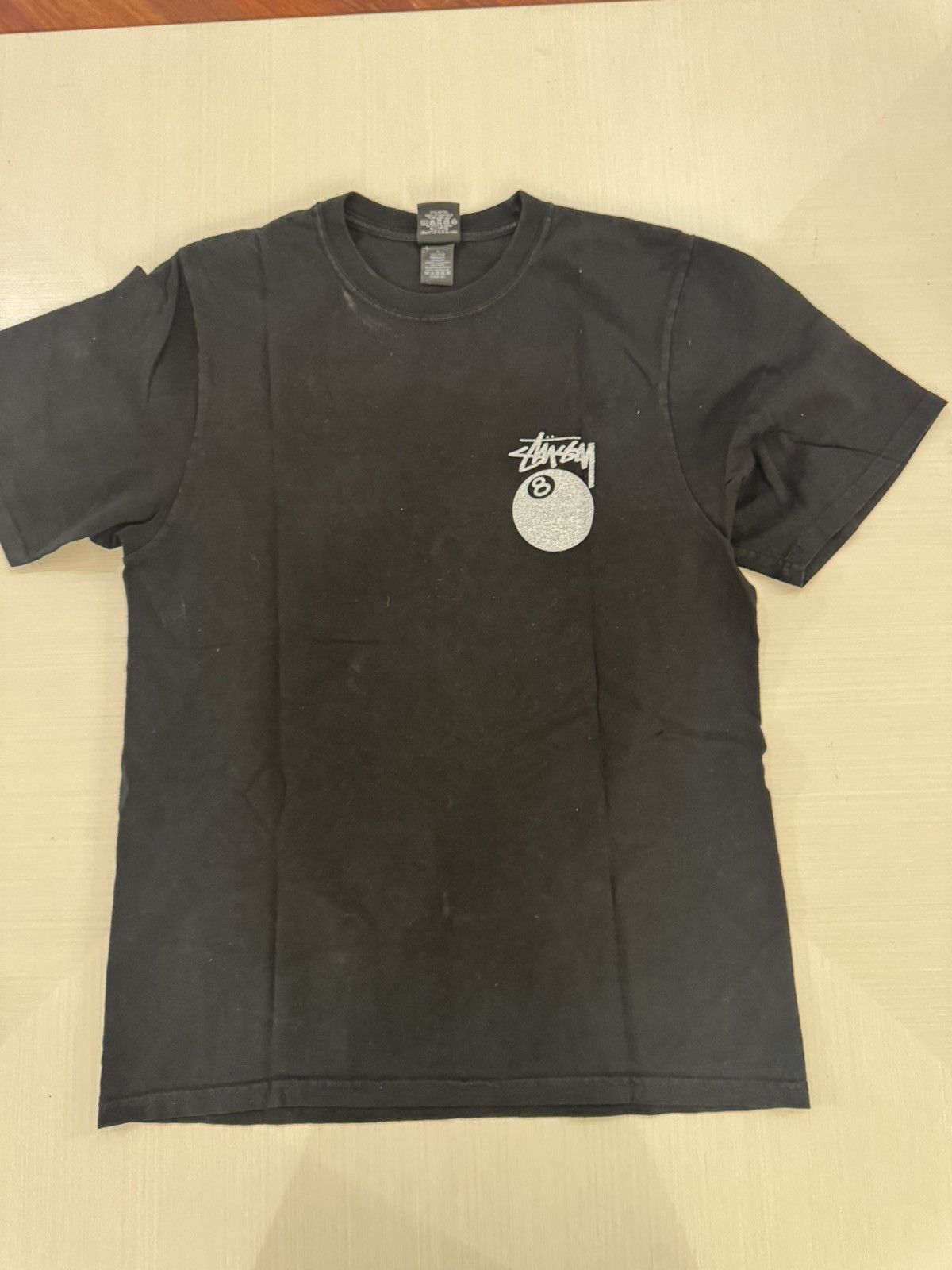 Stussy Stussy 8 Ball Graphic Logo Tee Black Sz S Used Size US S / EU 44-46 / 1 - 1 Thumbnail