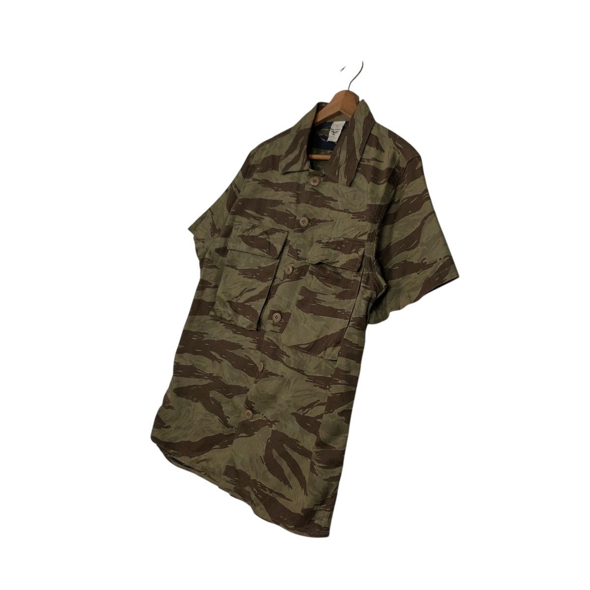 Vintage 📌Vintage Tiger Striped Camouflage Shirt Houstan Usa Size US M / EU 48-50 / 2 - 3 Thumbnail