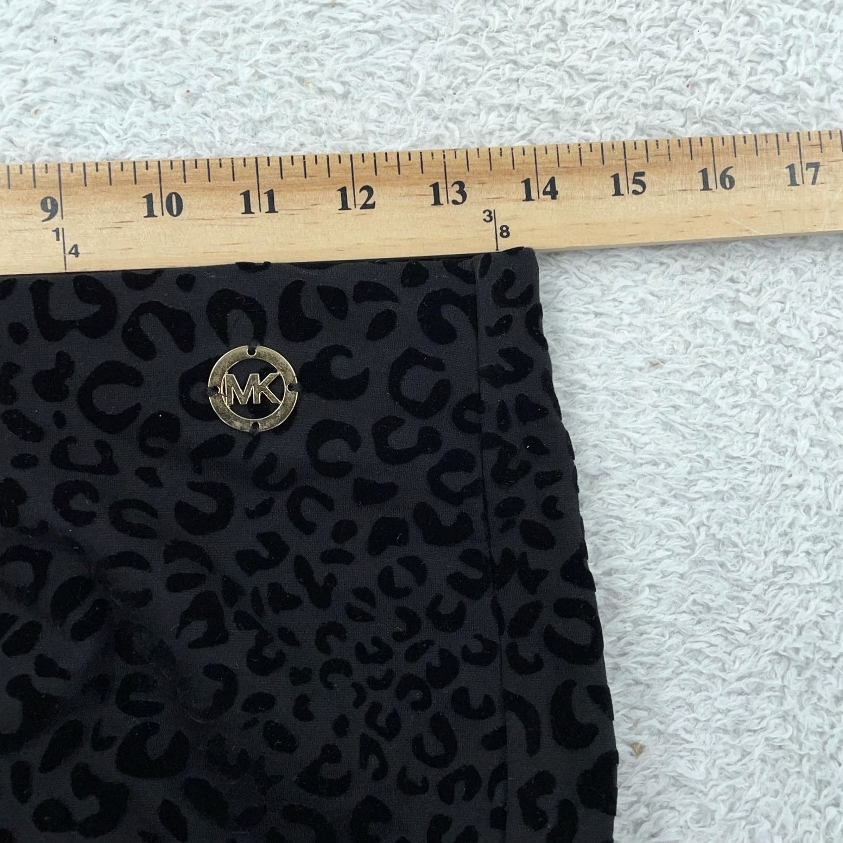 Michael Kors Michael Kors Leggings Womens Small Black Leopard Print Pull On Pants Size 28" / US 6 / IT 42 - 6 Thumbnail