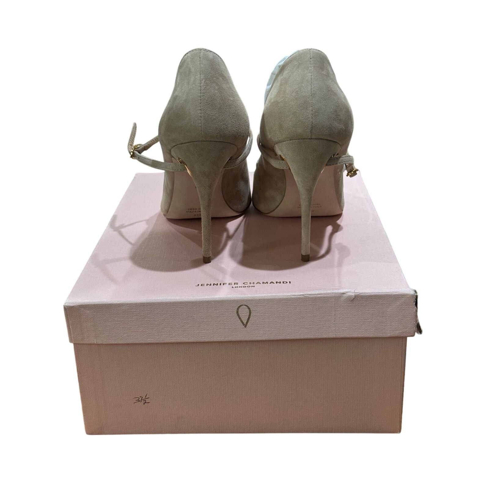 Other Jennifer Chamandi Lorenzo 105 mm Sand Suede Pumps sz. 39 eu Size US 9 / IT 39 - 9 Thumbnail