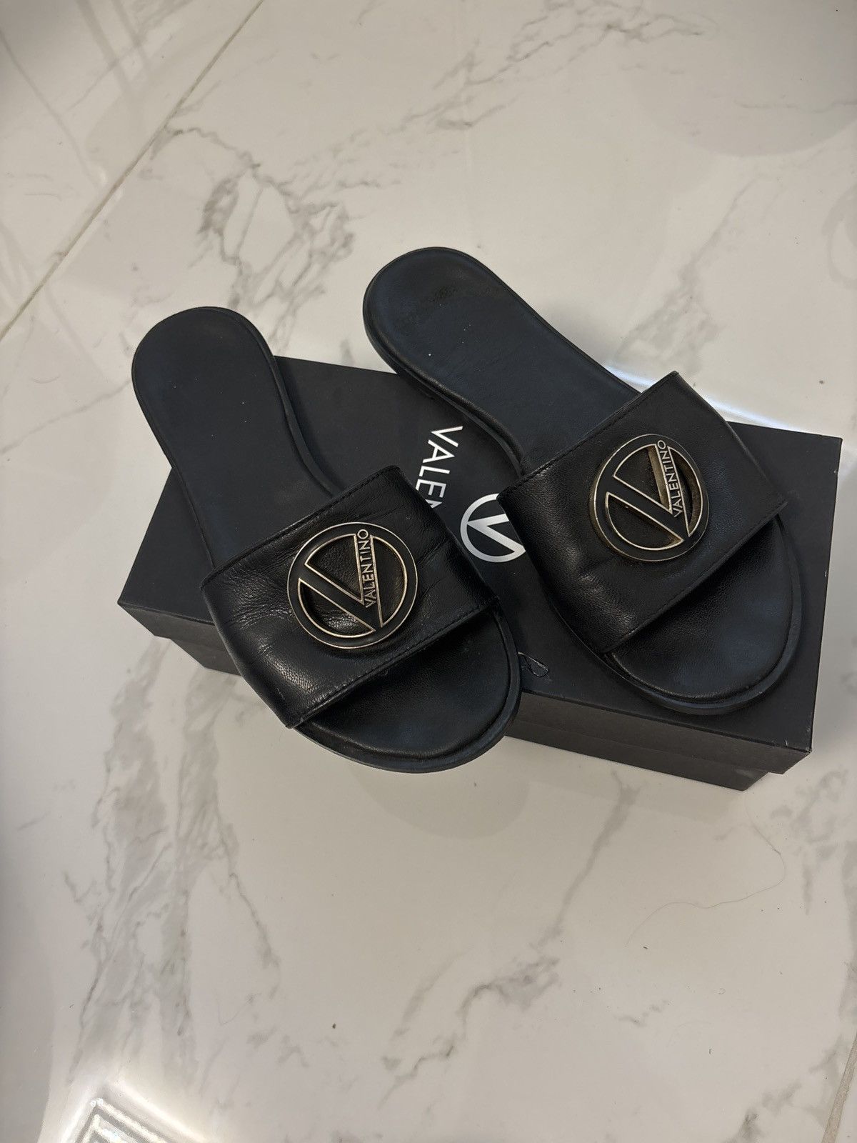 Valentino black valentino sandals Size US 7.5 / IT 37.5 - 2 Thumbnail