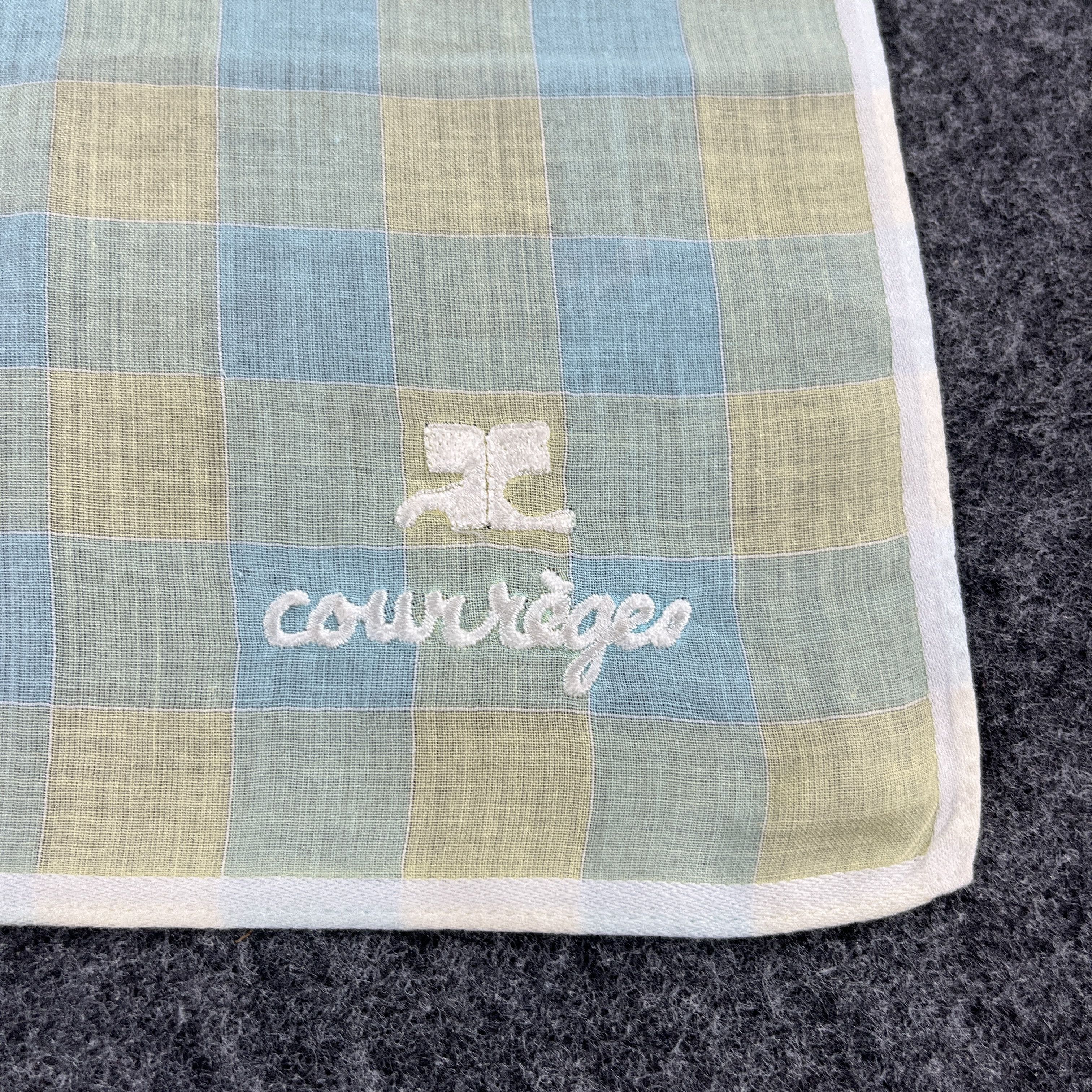 Vintage Courreges Handkerchief / Bandana / Neckerchief B309 Size ONE SIZE - 3 Thumbnail