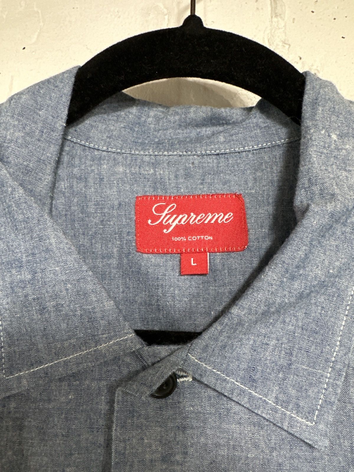 Supreme Supreme Button Up shirt Blue Large Size US L / EU 52-54 / 3 - 6 Thumbnail