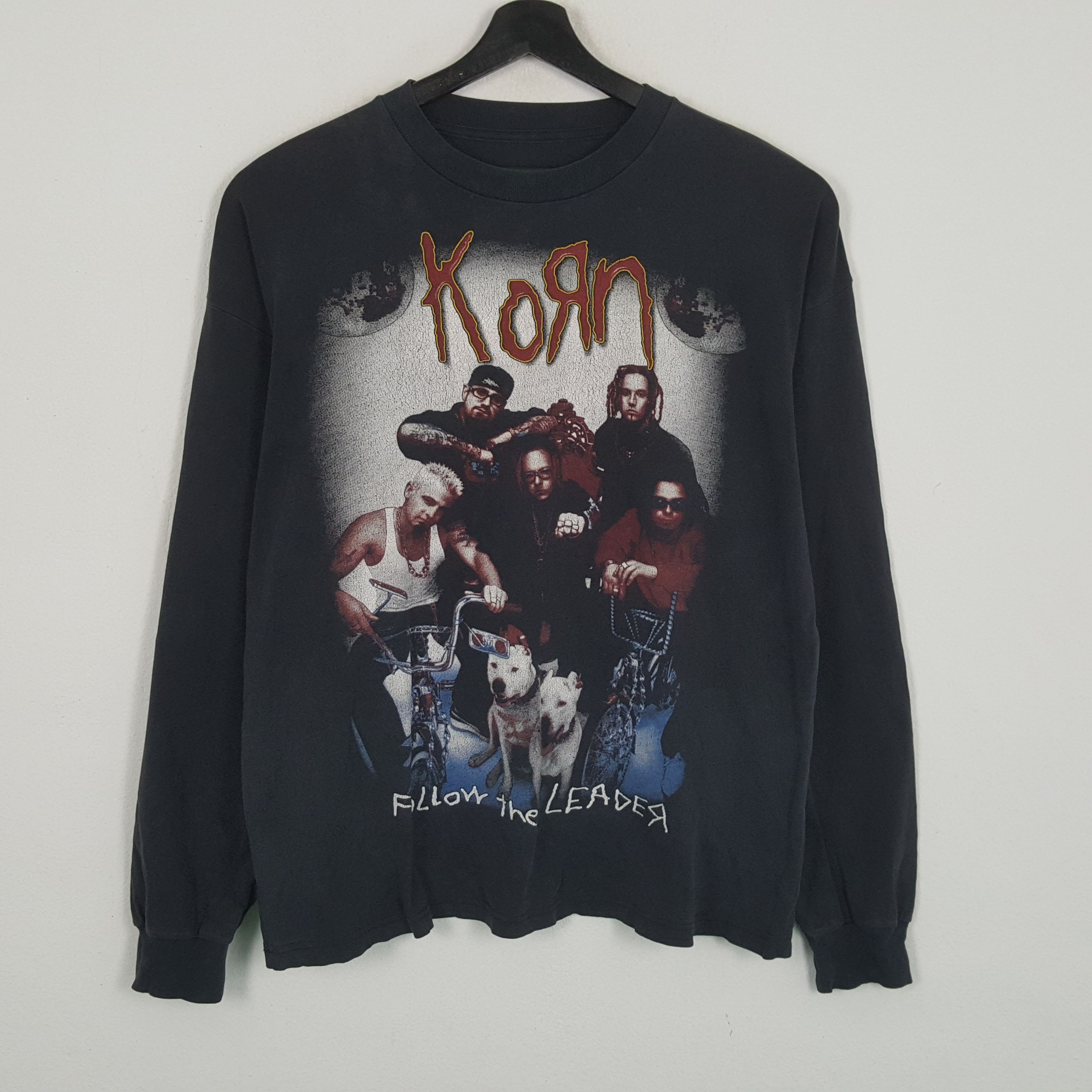 Band Tees × Vintage KORN Rock Band Music Long Sleeve Tshirt Size US XXL / EU 58 / 5 - 1 Thumbnail