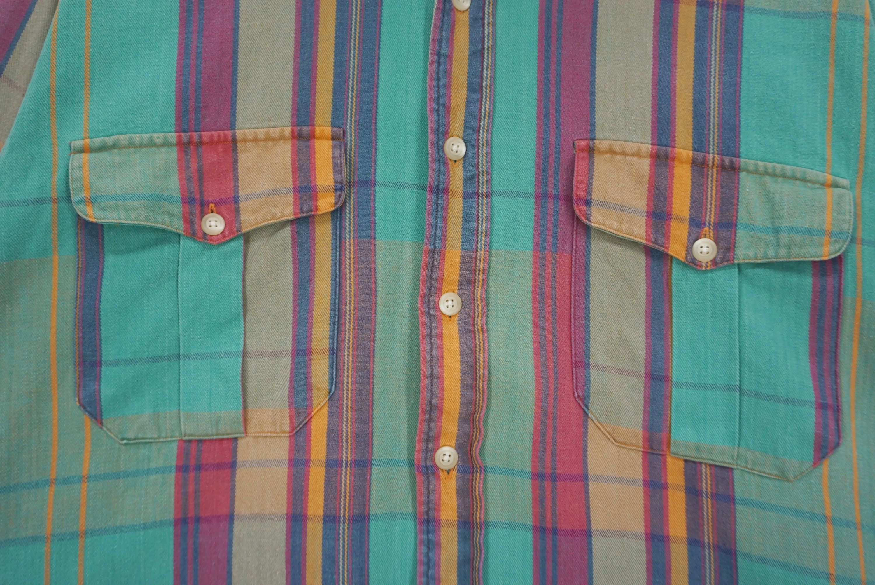 Polo Ralph Lauren Vintage Polo Baggy Flannel Size M Made in Singapore Size US M / EU 48-50 / 2 - 5 Thumbnail