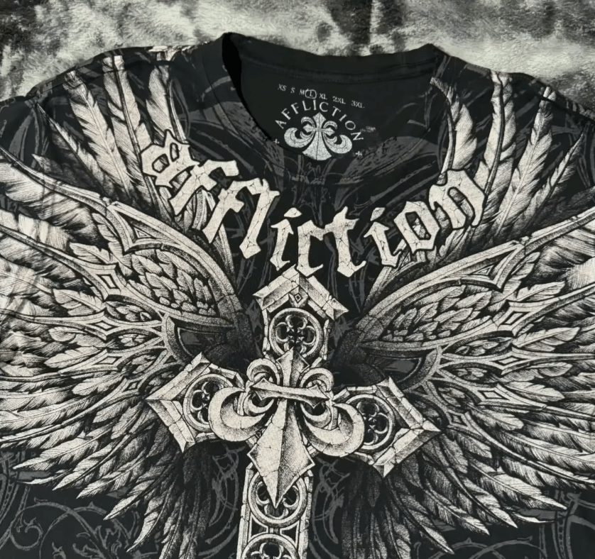Japanese Brand 2 Y2k New Affliction T-shirt American Vintage Size US S / EU 44-46 / 1 - 11 Thumbnail