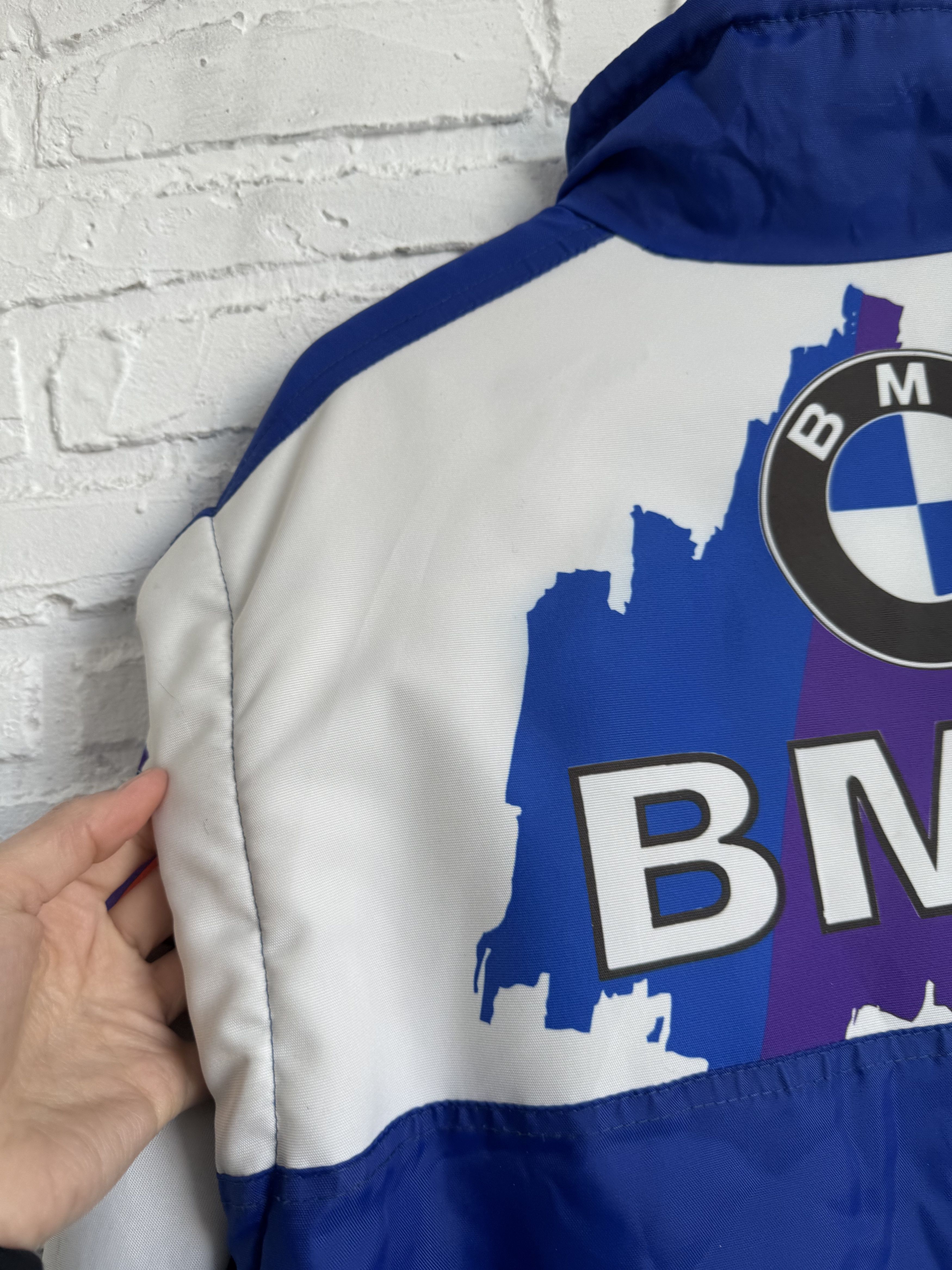 BMW Vintage 90s TEAM BMW Grand Prix Racing transformer Jacket Size US XL / EU 56 / 4 - 19 Thumbnail