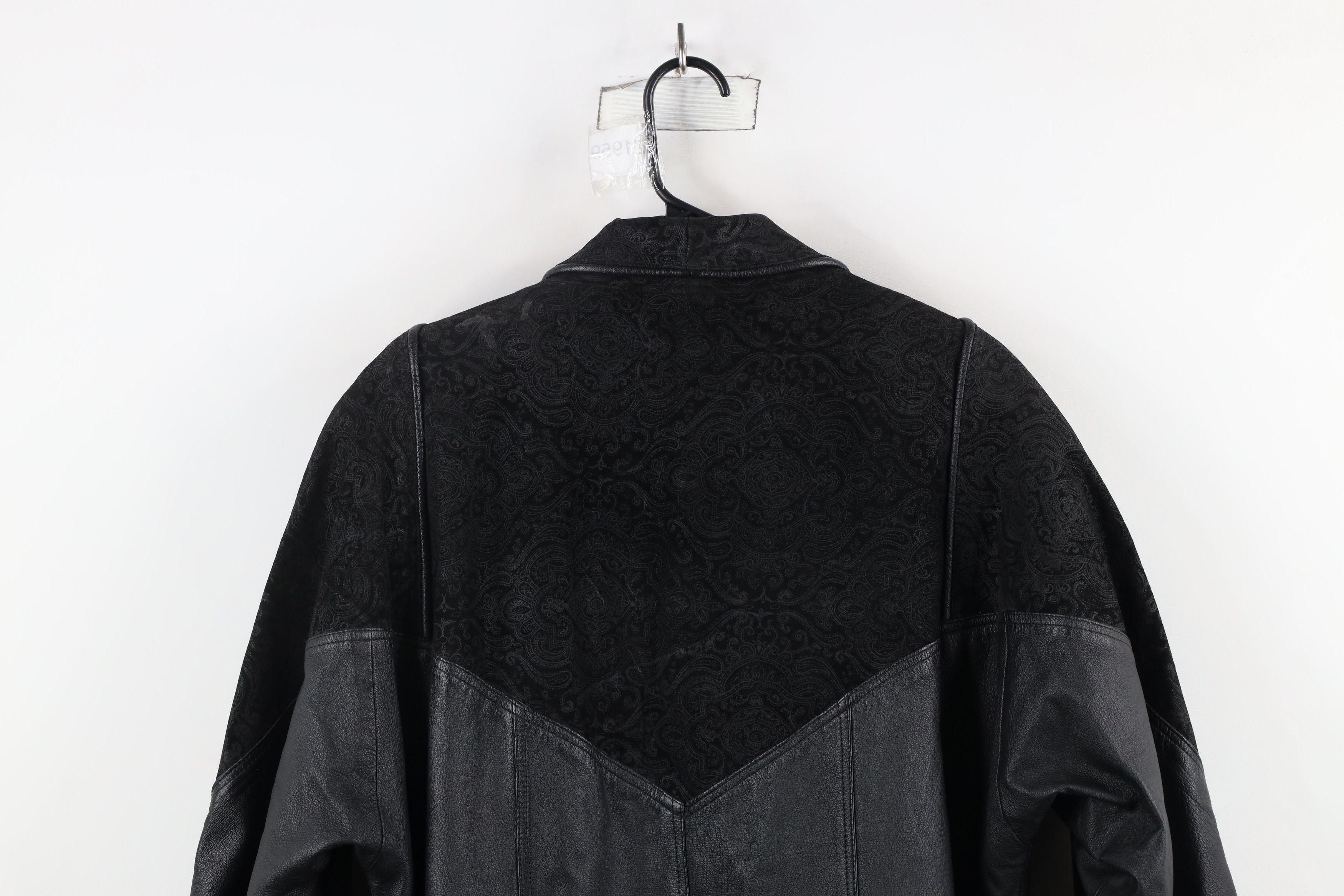 Vintage Vintage 90s Streetwear Goth Leather Full Length Jacket Size L / US 10 / IT 46 - 14 Thumbnail