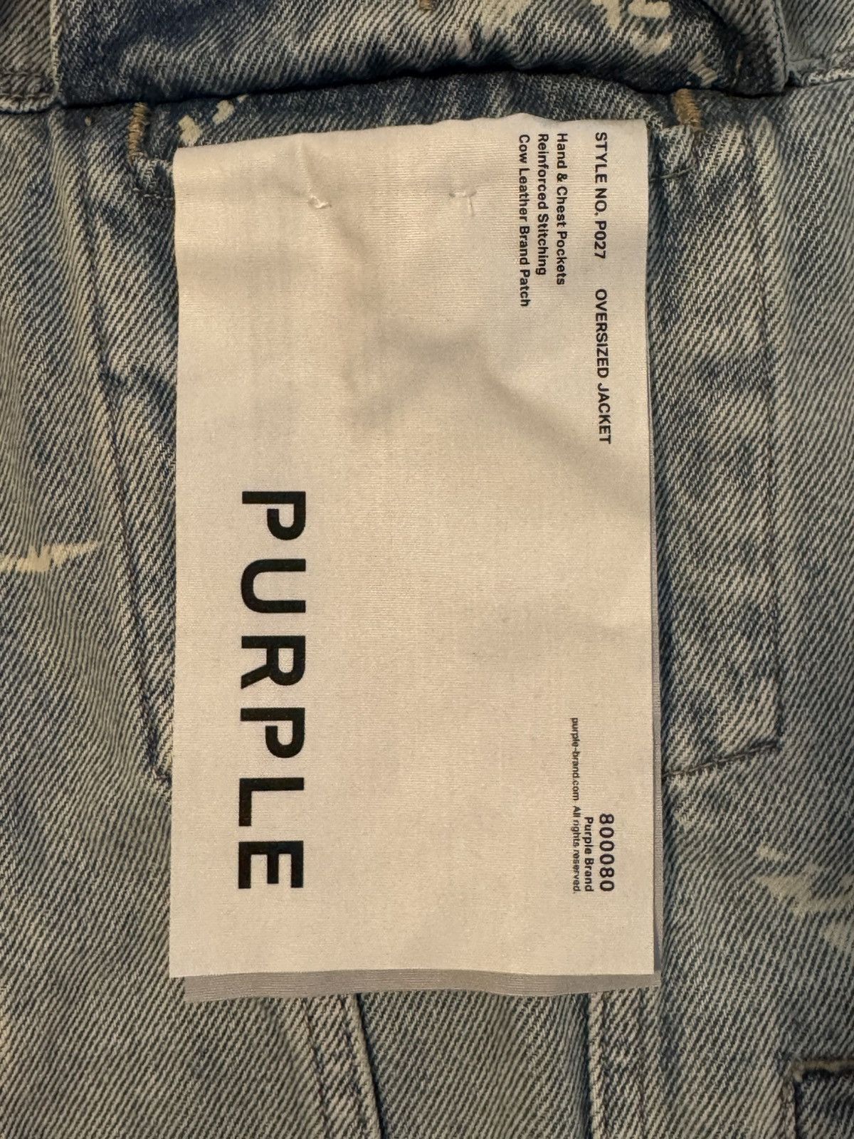 Purple Brand Purple Brand Monogram Oversized Indigo Jacket S Small Size US S / EU 44-46 / 1 - 5 Thumbnail