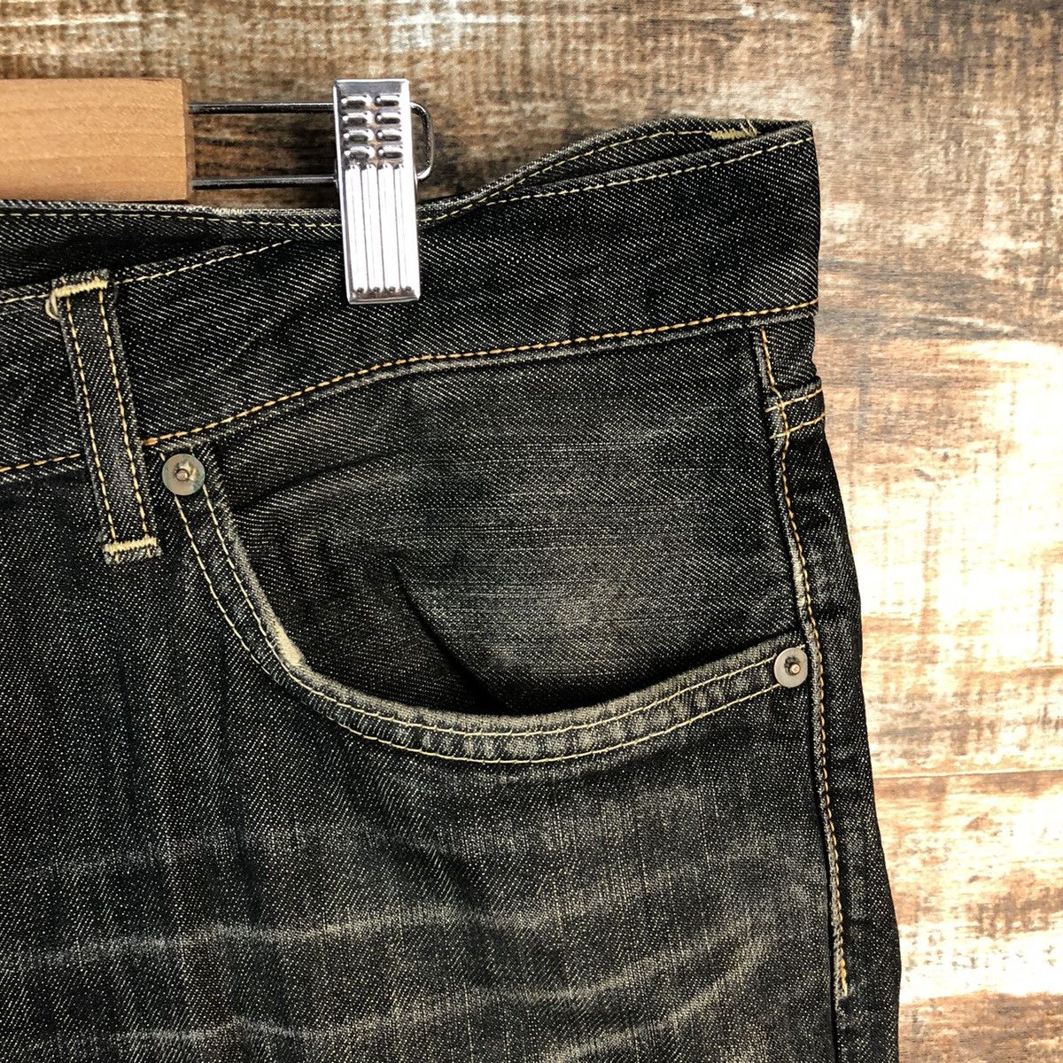 Uniqlo DL Uniqlo Jeans Black Distressed Denim Pants #C156 Size US 38 / EU 54 - 8 Thumbnail