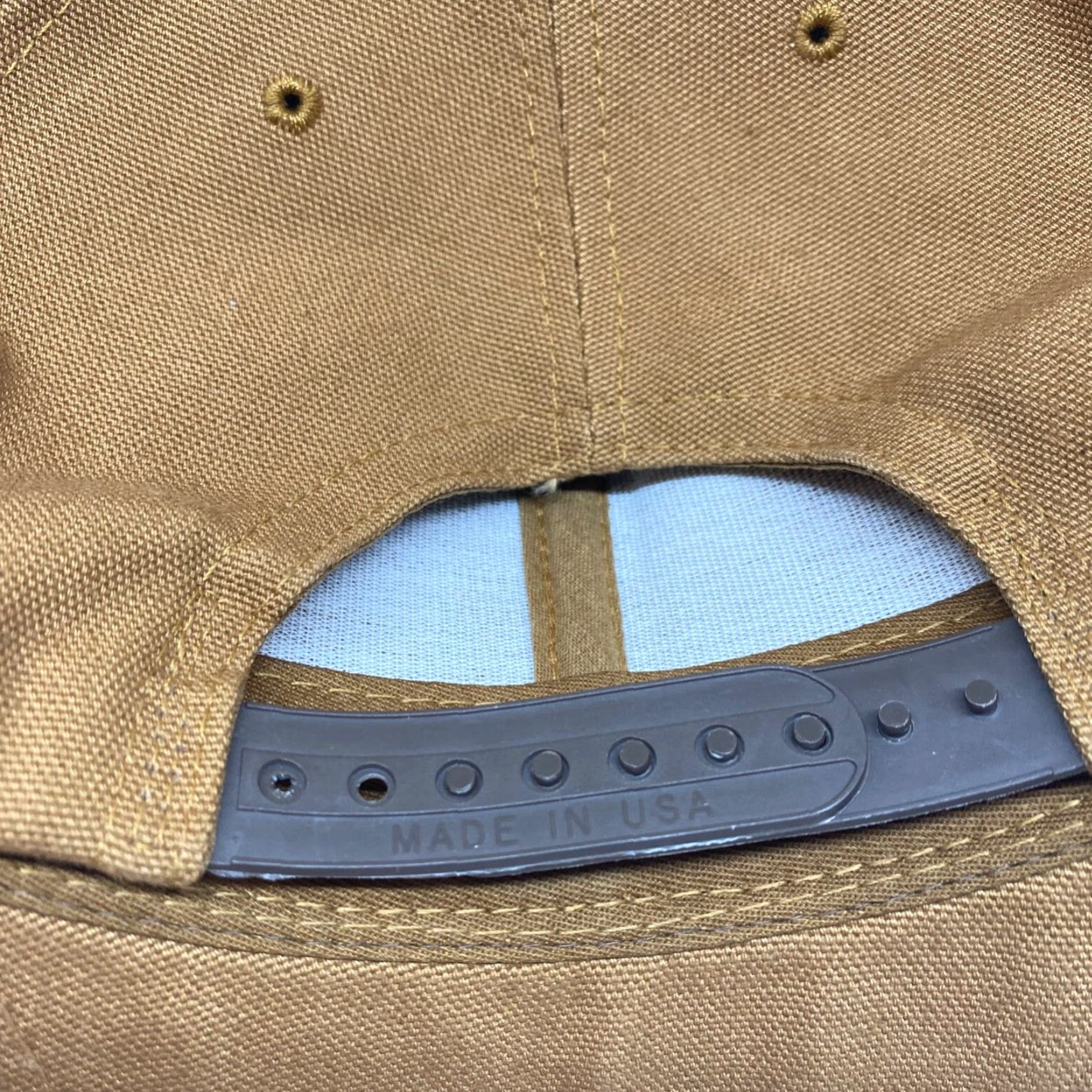 Carhartt VINTAGE Carhartt Hat Cap Snapback Brown Canvas Embroidered USA Chore Work Adjustable Unisex Adults Classic Outdoor USA Theme Size ONE SIZE - 6 Thumbnail
