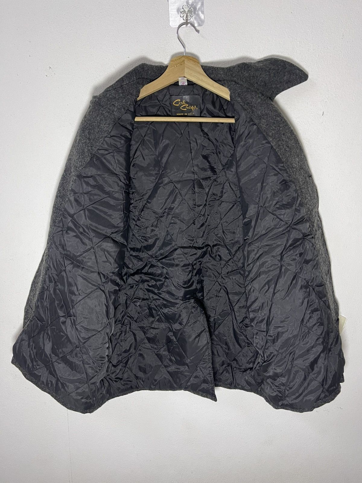 Vintage Vintage CAL CRAFT Double Breast Wool Coat Jacket Size US M / EU 48-50 / 2 - 9 Thumbnail