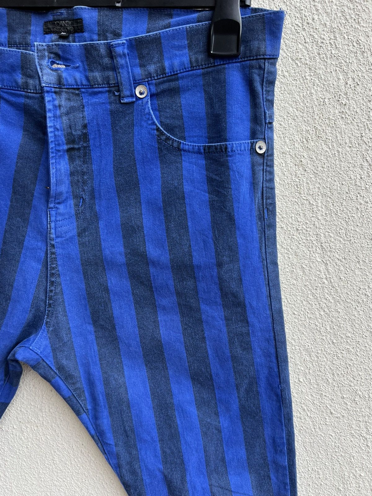 Vintage CANDY STRIPPER Japan Fade Border Striped Pant Size US 31 - 10 Thumbnail