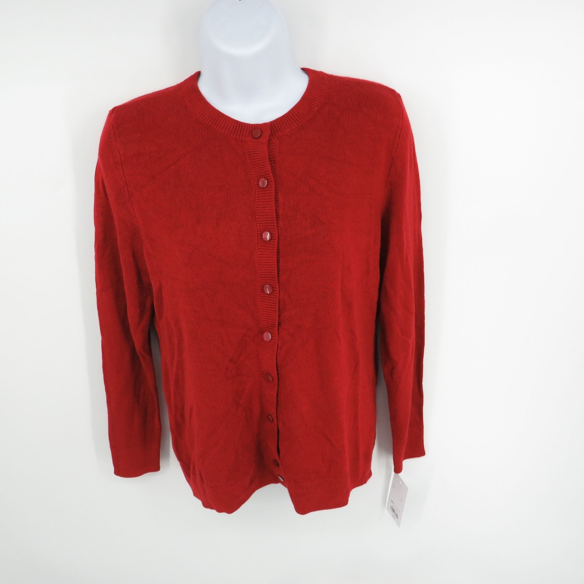 Croft & Barrow Croft & Barrow Women's PXS Button-Up Cardigan Sweater Red NW Size XS / US 0-2 / IT 36-38 - 1 Thumbnail