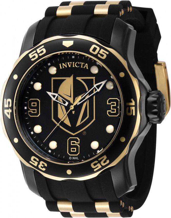 Invicta × NHL NHL Vegas Golden Knights Quartz Black Dial Men's Watch Size ONE SIZE - 1 Thumbnail