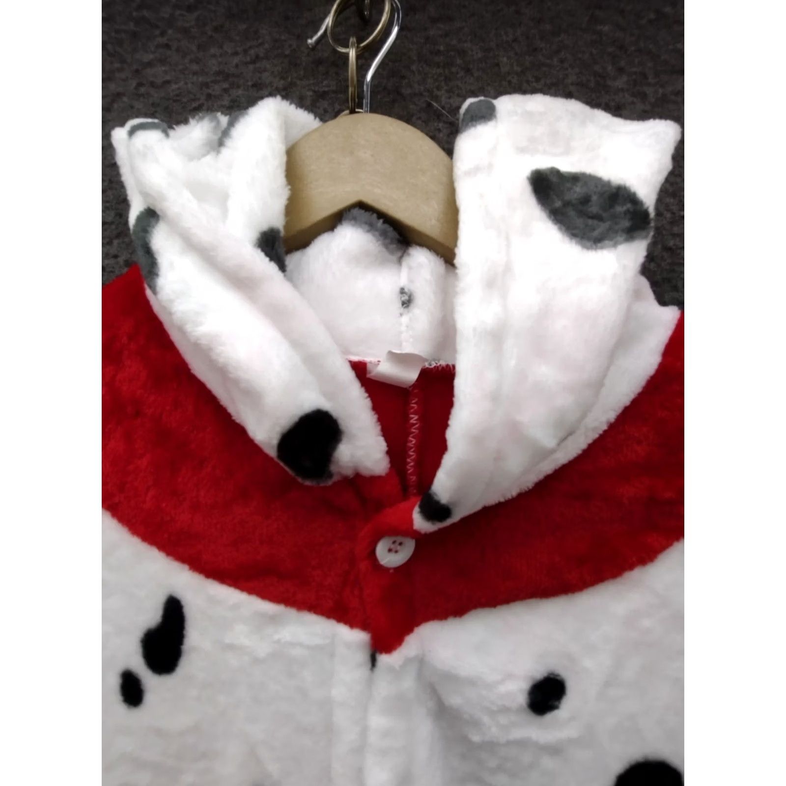 Vintage VINTAGE Adult Pajamas Halloween Dog One Piece Costume S White Polar Fleece Animal Kigurumis Halloween Adults S Pajamas Dog Costume White Adults S Size ONE SIZE - 3 Thumbnail