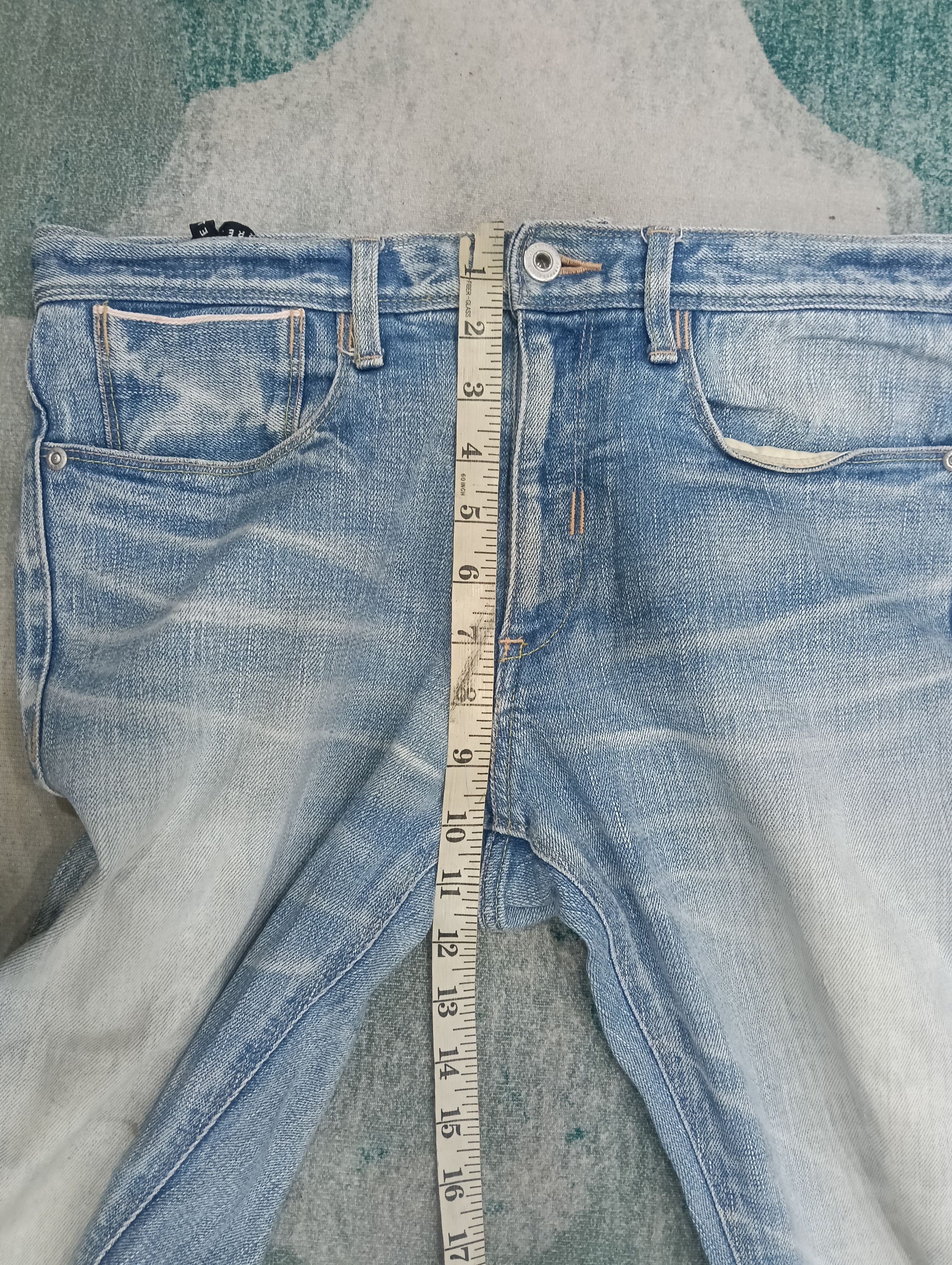 Japanese Brand × Le Grande Bleu (L.G.B.) × Neil Barrett Black Barrett Selvedge Skinny Denim Size US 33 - 22 Thumbnail