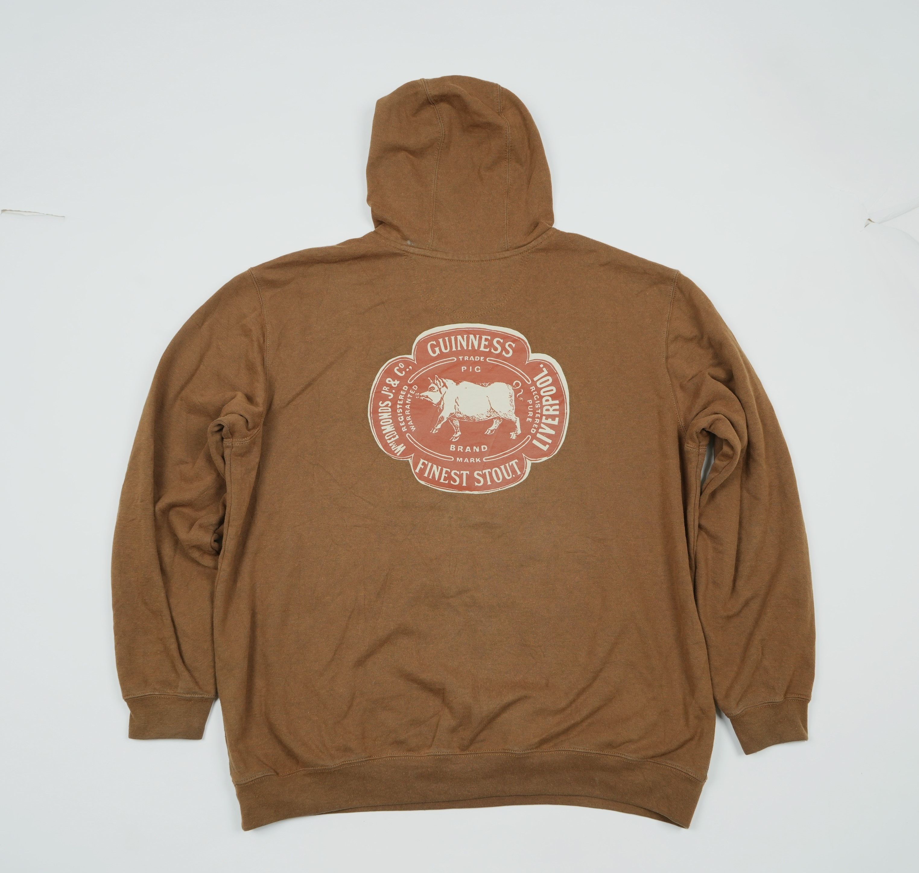 Carhartt Carhartt Brown Hoodie Guinness Finest Stout Pullover Size US XL / EU 56 / 4 - 1 Thumbnail