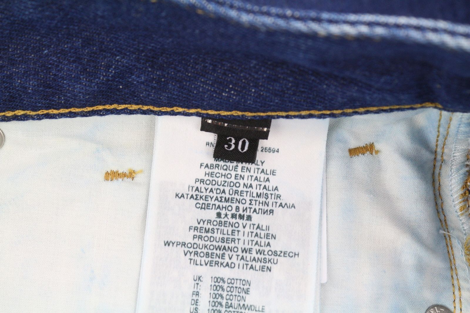 Diesel D-REKIV-Z 007A5 W30/L32 Tapered Mid Blue Jeans 40894 Size US 30 / EU 46 - 7 Thumbnail