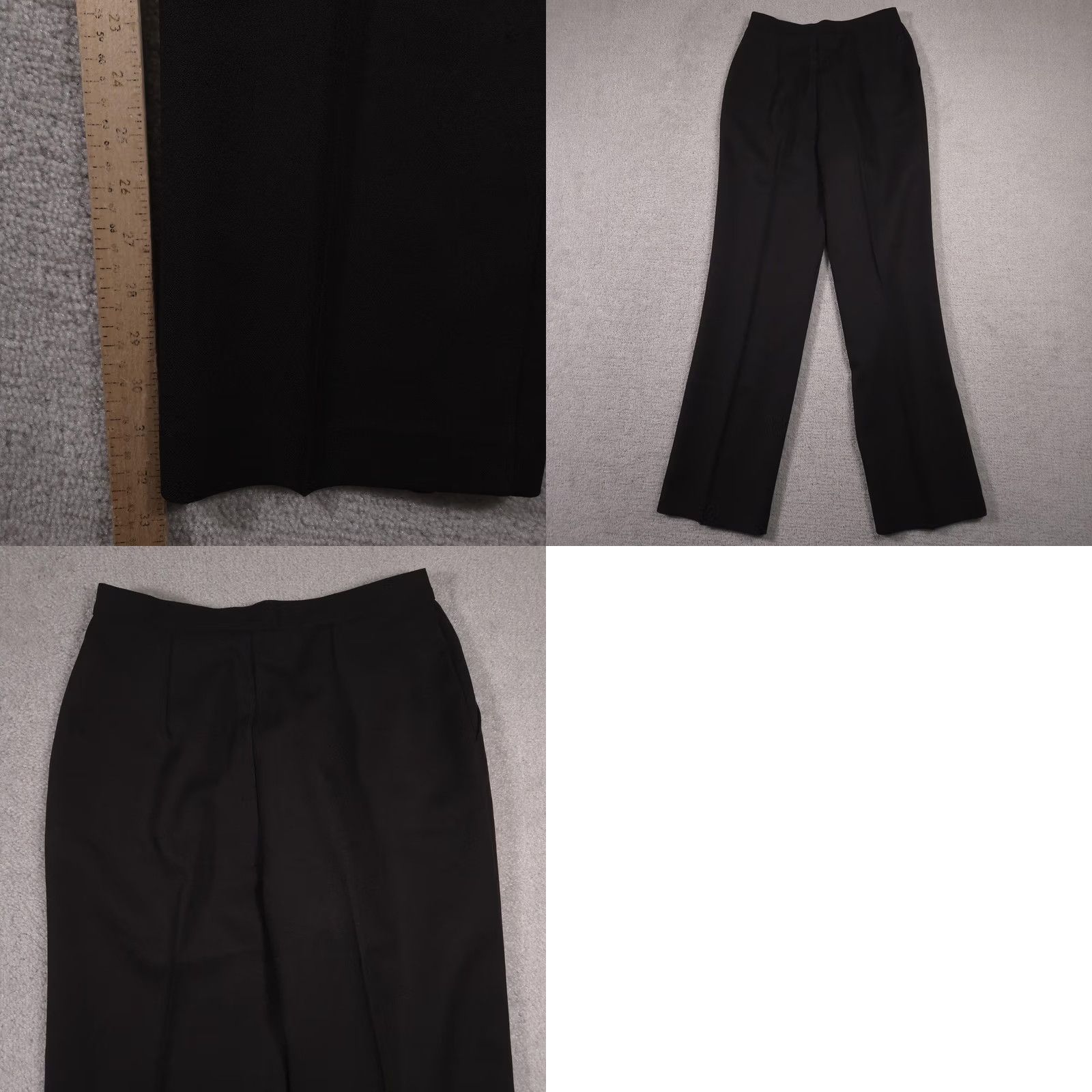 Vintage VINTAGE i.d. by Ship 'n Shore Dress Pants Womens 11/12 Black Pleats Made USA 80s Size 34" / US 12 / IT 48 - 9 Thumbnail