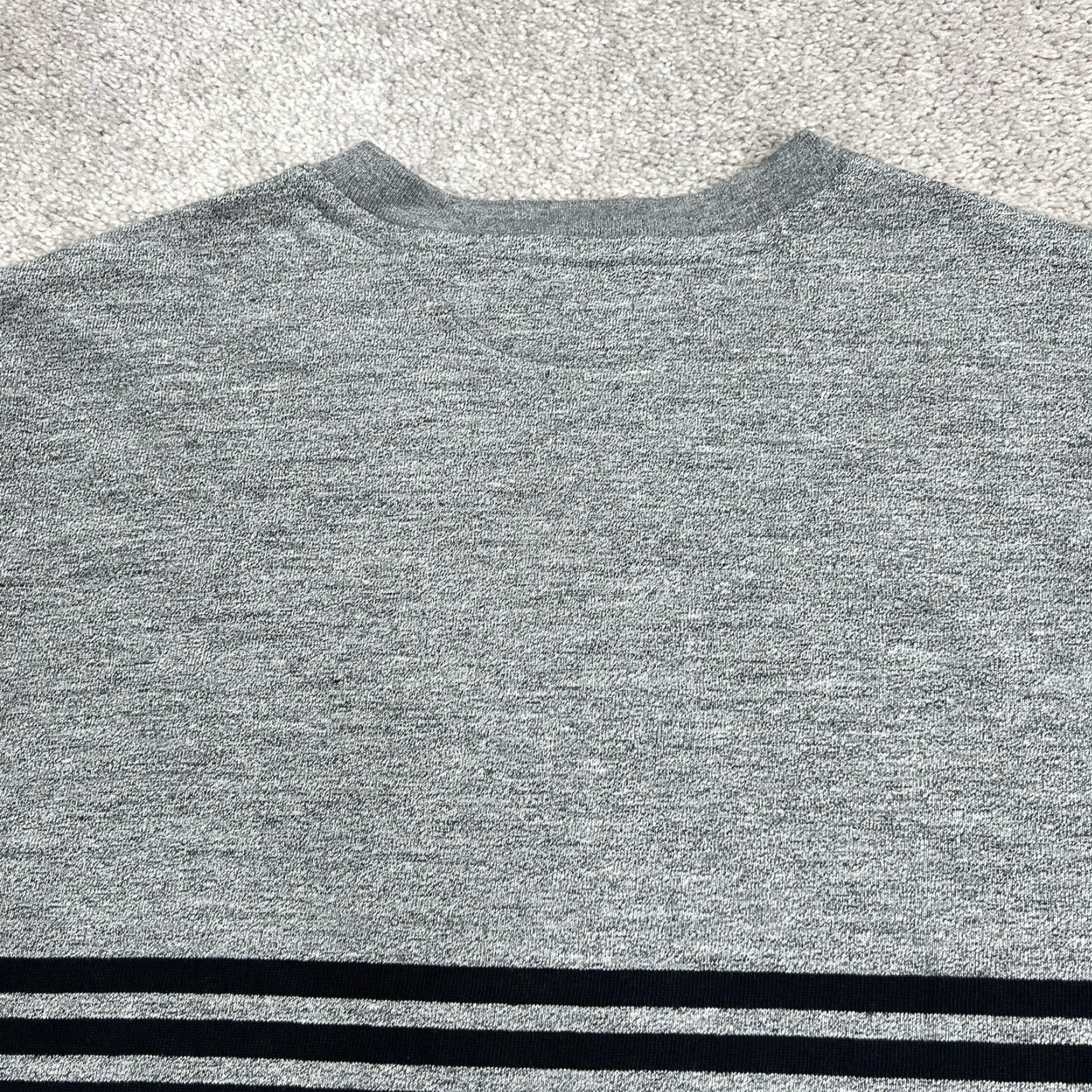 J.Crew J. Crew Oarsman Sweatshirt Mens Large Gray Stripe Rugby Crewneck Pullover Holiday? Size US L / EU 52-54 / 3 - 7 Thumbnail
