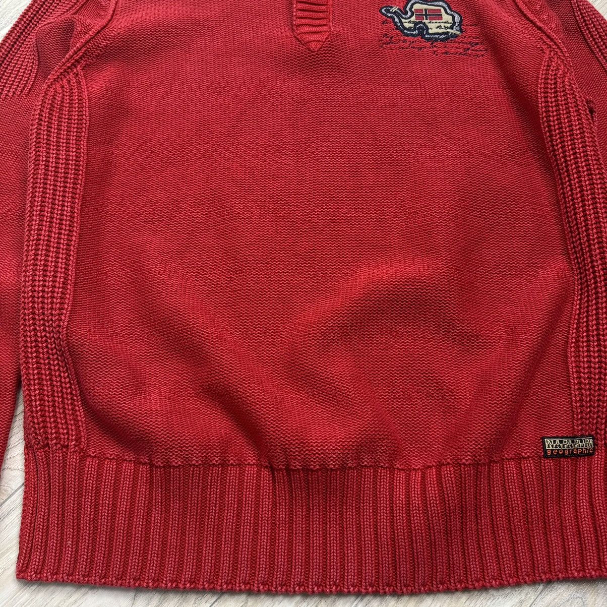 Napapijri Vintage Y2K Napapijri Heavyweight Woven Zip-Up Knitwear Size US XL / EU 56 / 4 - 7 Thumbnail