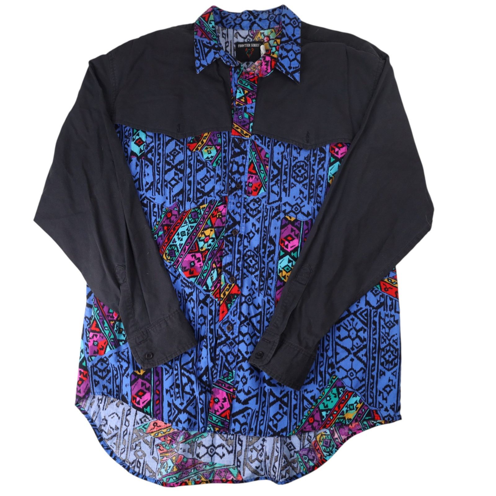 Vintage Vintage Frontier Series Crazy Vibrant Western Shirt Size US XL / EU 56 / 4 - 1 Thumbnail