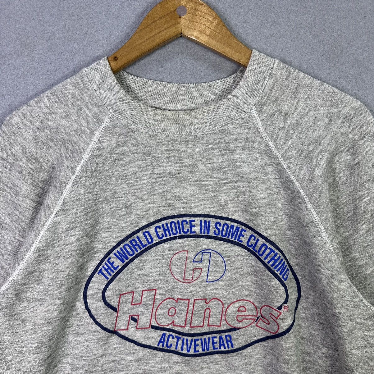 Hanes Vintage Hanes Activewear Sweatshirt USA 90s Size US L / EU 52-54 / 3 - 2 Thumbnail