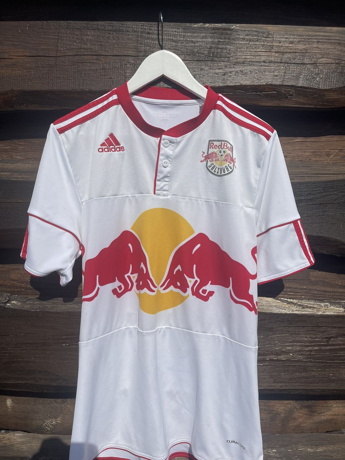 Adidas 2010 Adidas Salzburg Red Bull soccer jersey Size US L / EU 52-54 / 3 - 5 Thumbnail