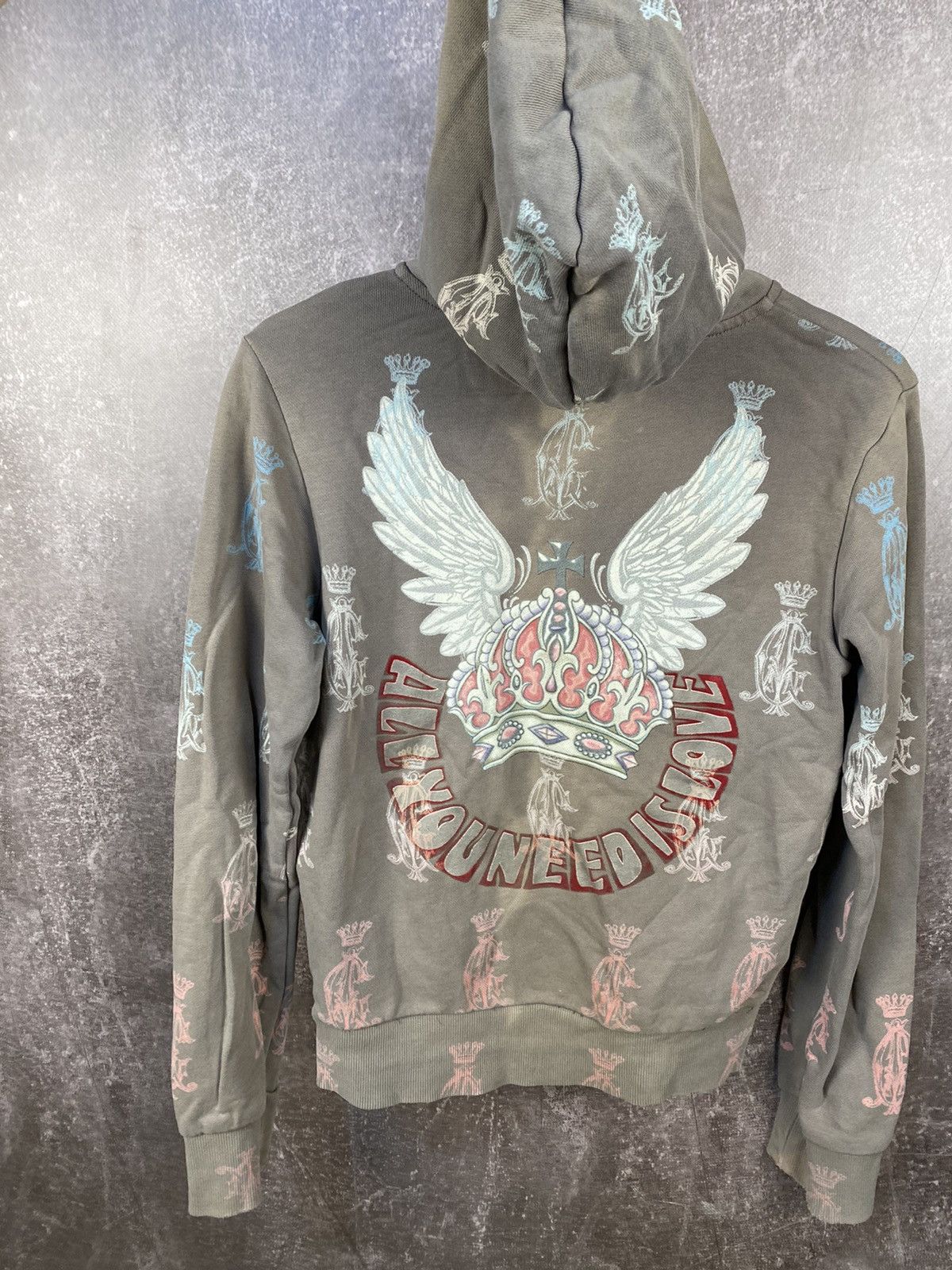 Christian Audigier Y2K Christian Audigier Hoodie Baggy All Over Printed logo Size M / US 6-8 / IT 42-44 - 2 Thumbnail