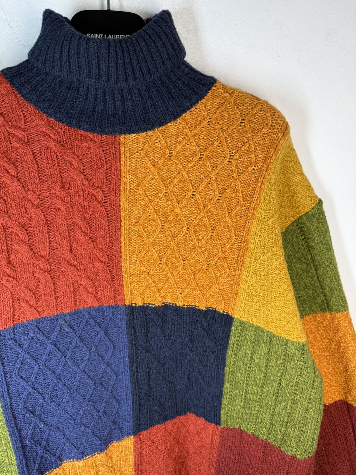 Yves Saint Laurent 🇮🇹Wool YSL Sweater Soft Knitted YSL Turtleneck Knit Size US L / EU 52-54 / 3 - 13 Thumbnail