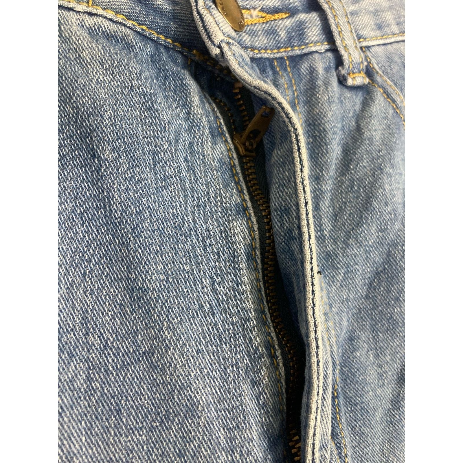 Shein Women's High Waisted Distressed Straight Leg Jeans Blue 28 M Size 28" / US 6 / IT 42 - 10 Thumbnail