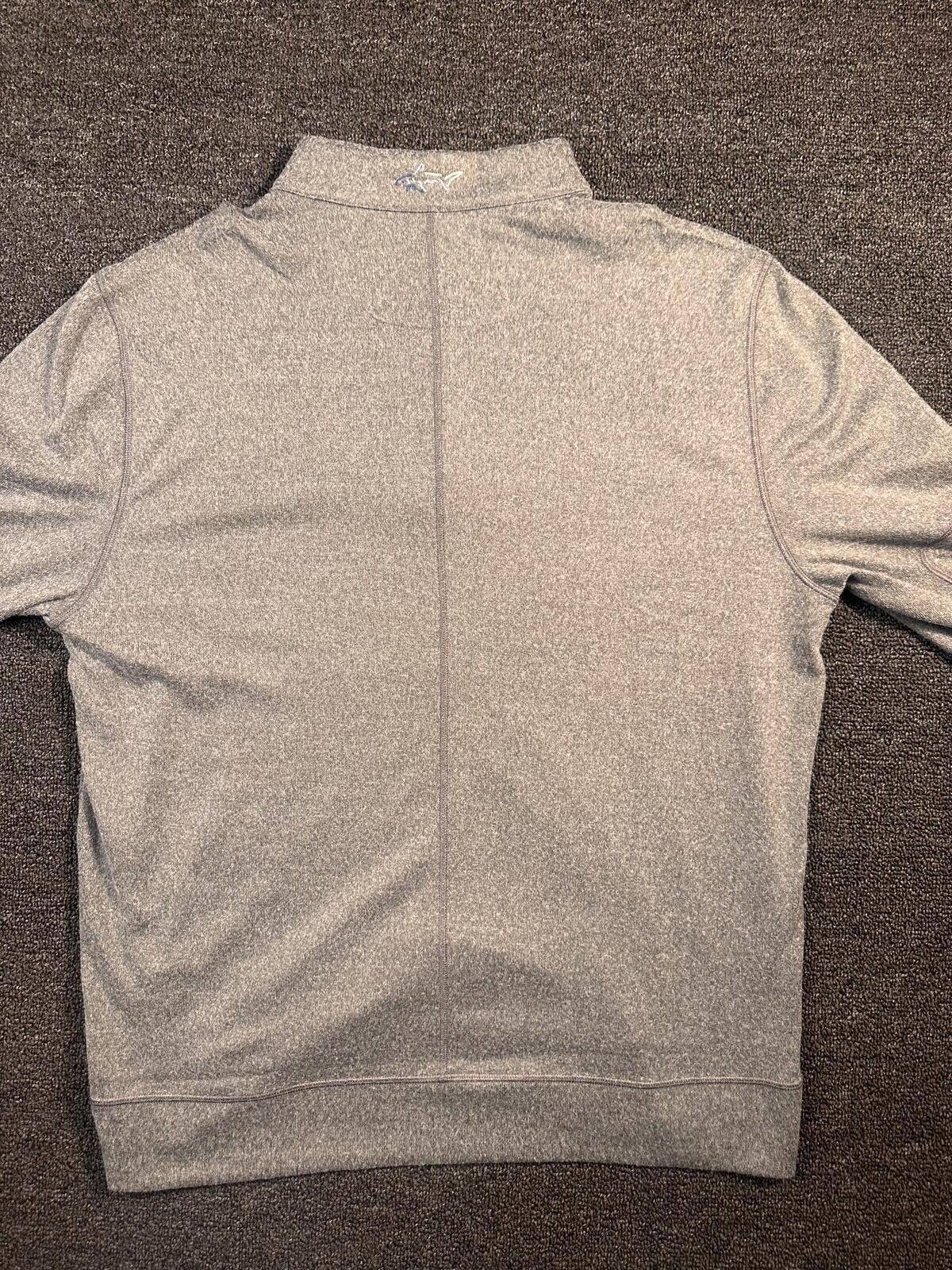 Unknown London Greg Norman Gray Quarter-Zip Sweater with Elbow Patches Size US M / EU 48-50 / 2 - 6 Thumbnail