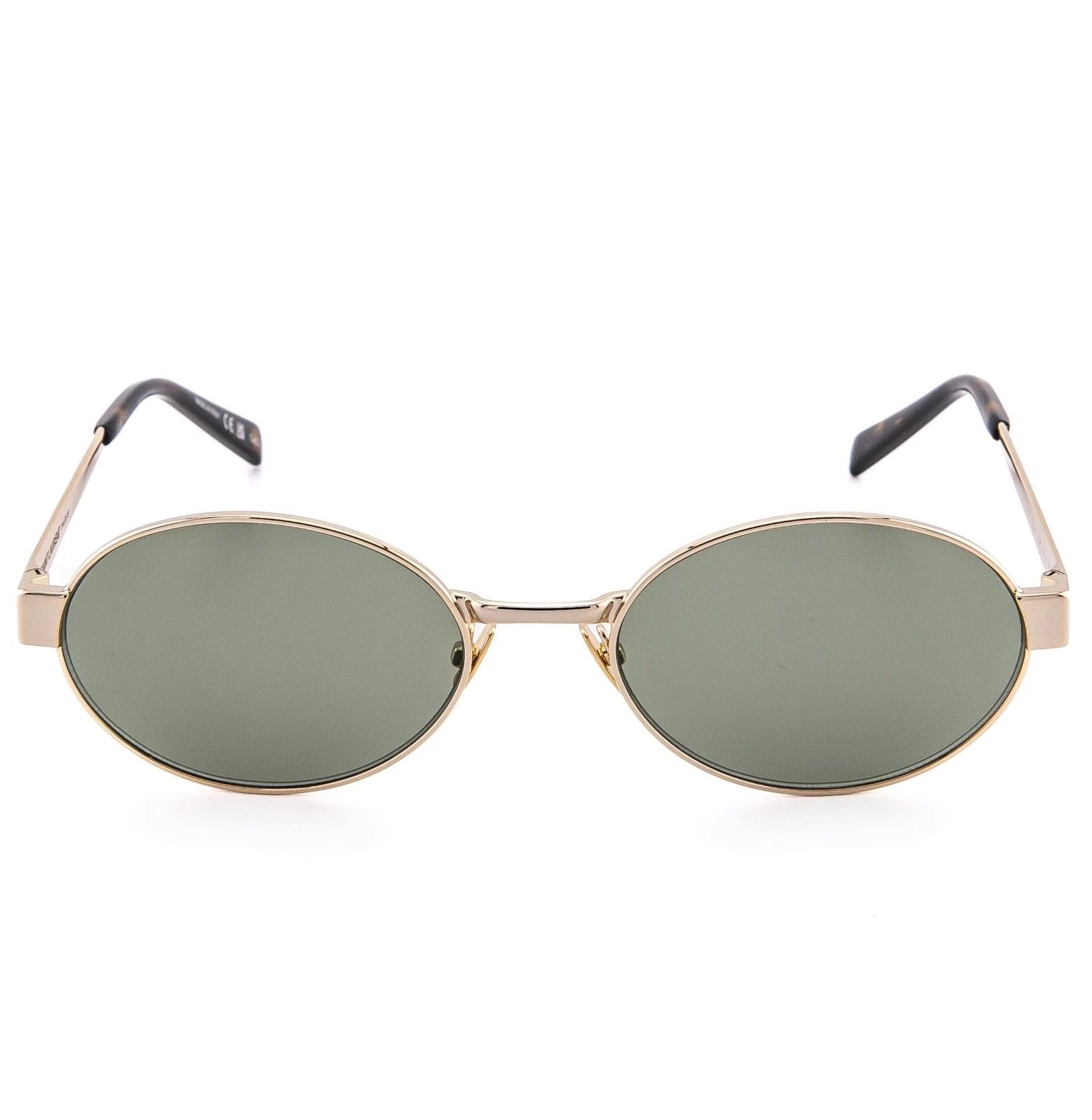 Saint Laurent Paris SAINT LAURENT SL 692 SL692 Gold Green Narrow Slim Oval 003 Size ONE SIZE - 5 Thumbnail