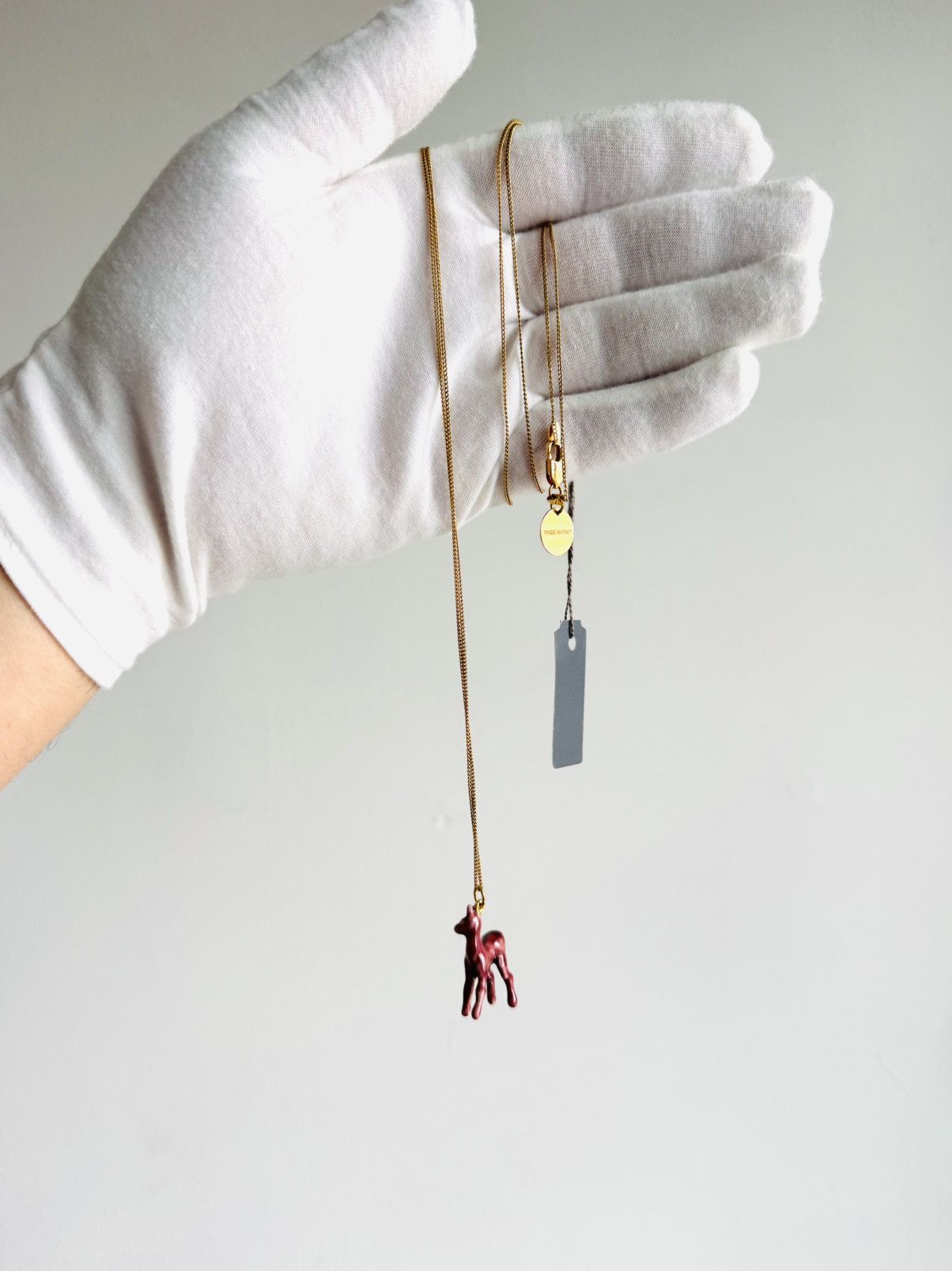 Celine Celine F/W 2015 Hind enamel deer necklace Philo era Size ONE SIZE - 9 Thumbnail