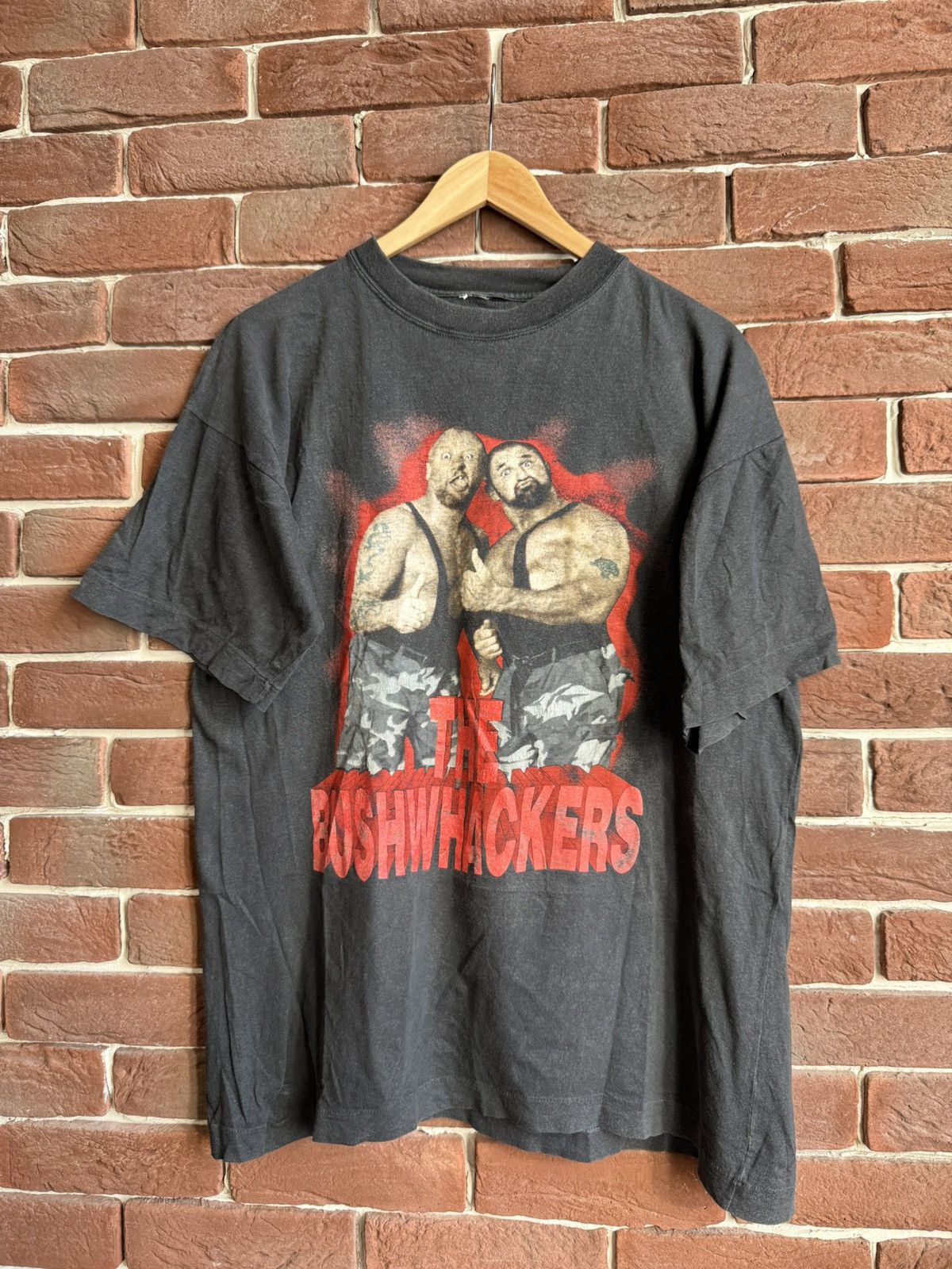 Vintage Vintage 90s The Bushwhackers WWF WRESTLING TSHIRT RARE L Size US L / EU 52-54 / 3 - 1 Thumbnail