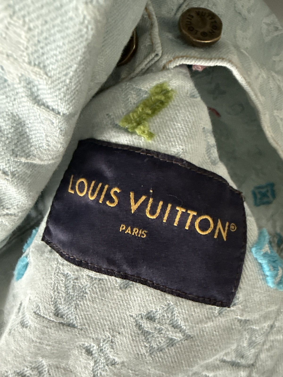 Louis Vuitton Louis Vuitton x Tyler, The Creator Denim Jacket Size US XL / EU 56 / 4 - 6 Thumbnail